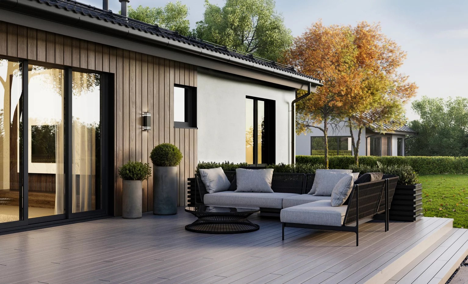 Терраса загородного дома серии Микеле