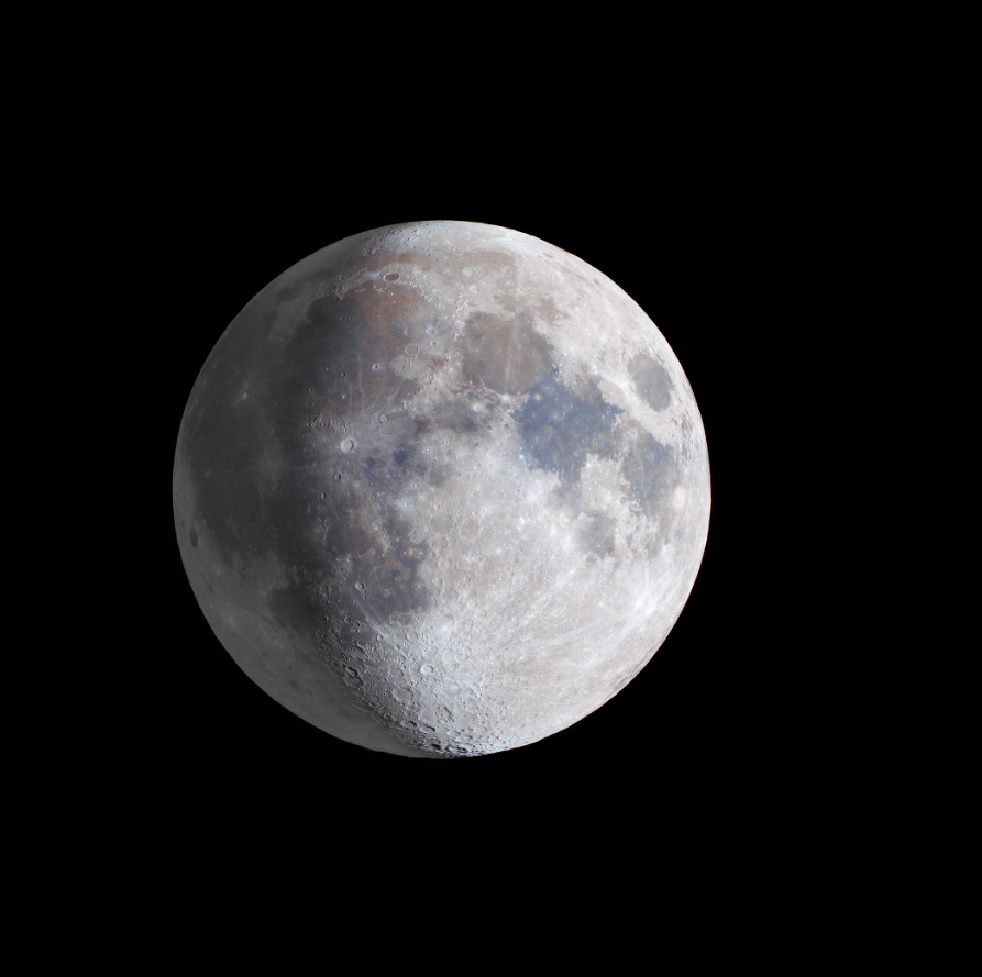 Moon Photography and HDR image Assembly. Photographer Vladimir Korovyakovsky