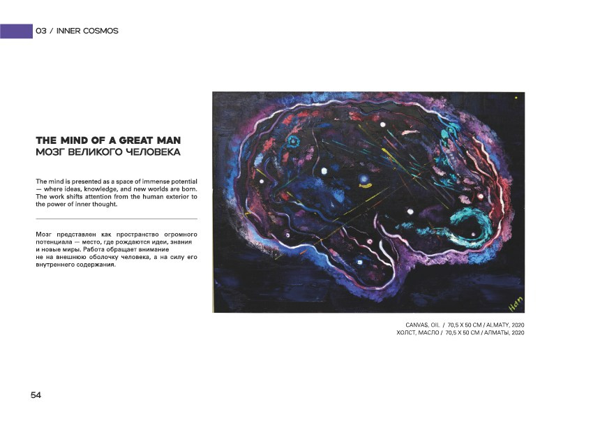 THE MIND OF A GREAT MAN / МОЗГ ВЕЛИКОГО ЧЕЛОВЕКА. OLGA HAN GALLERY