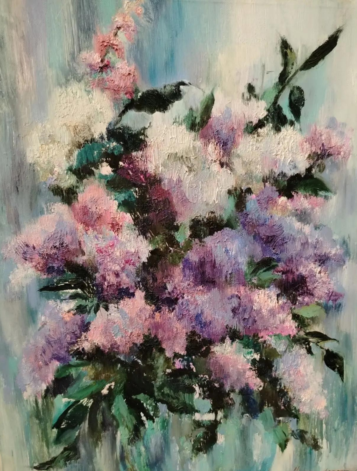 Пейзаж, поле, цветы, букет, девочка