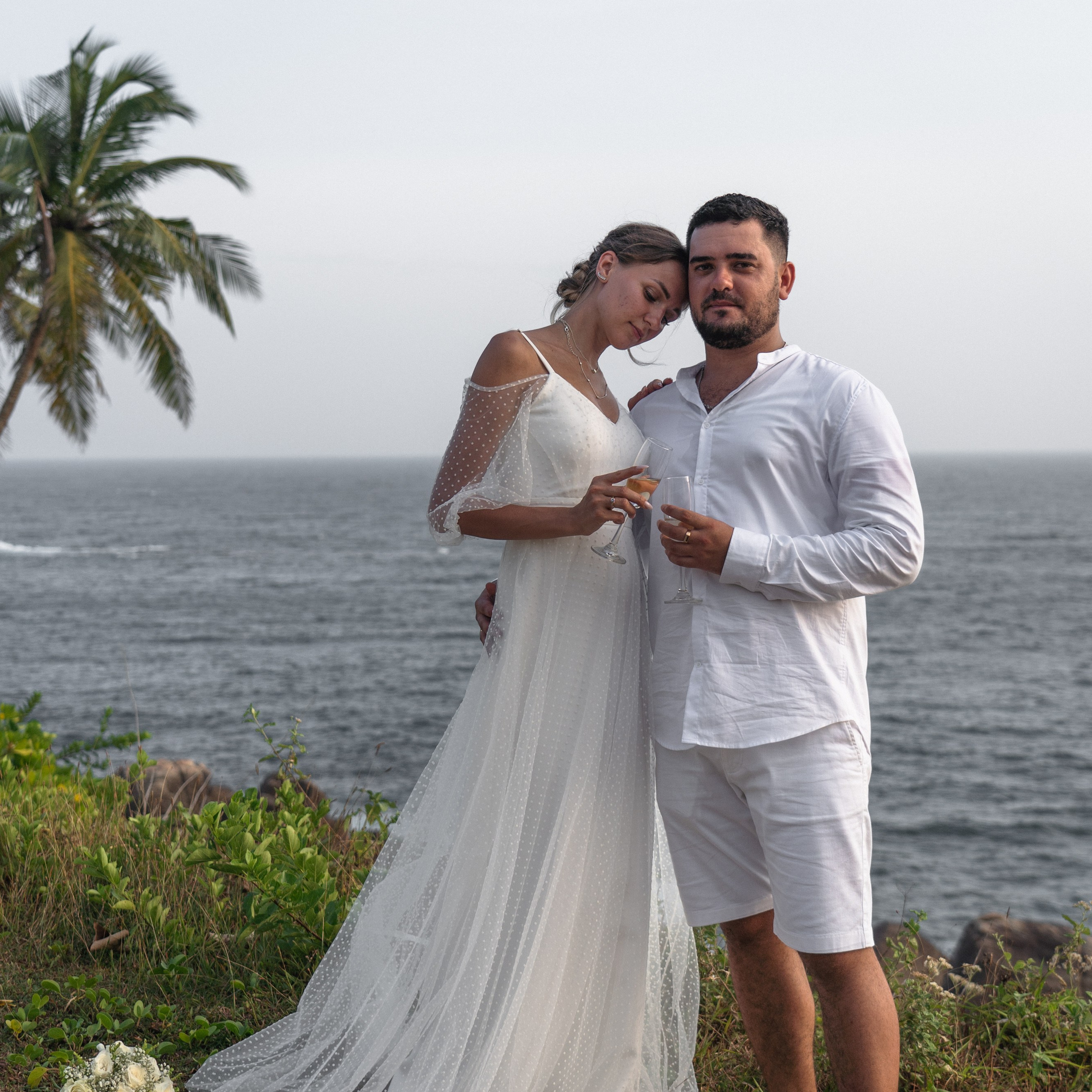 Wedding ceremony by the ocean