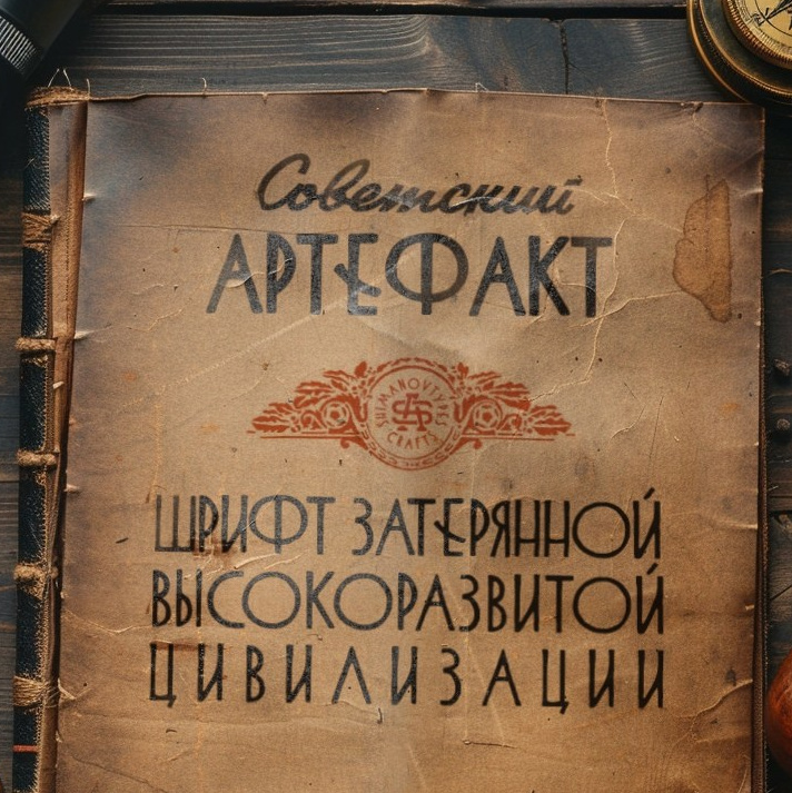 Soviet space fonts. Alexander Stan Shimanov