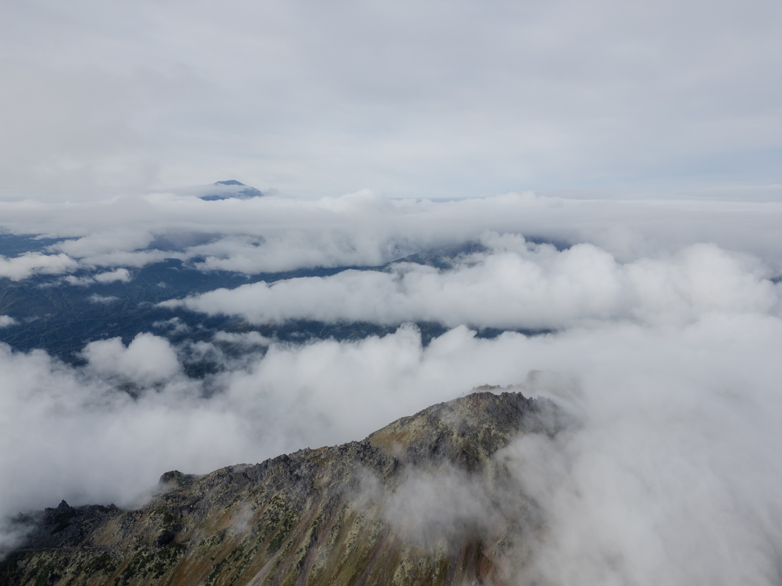 Кроноцкий национальный заповедник, вид с дрона. Камчатка