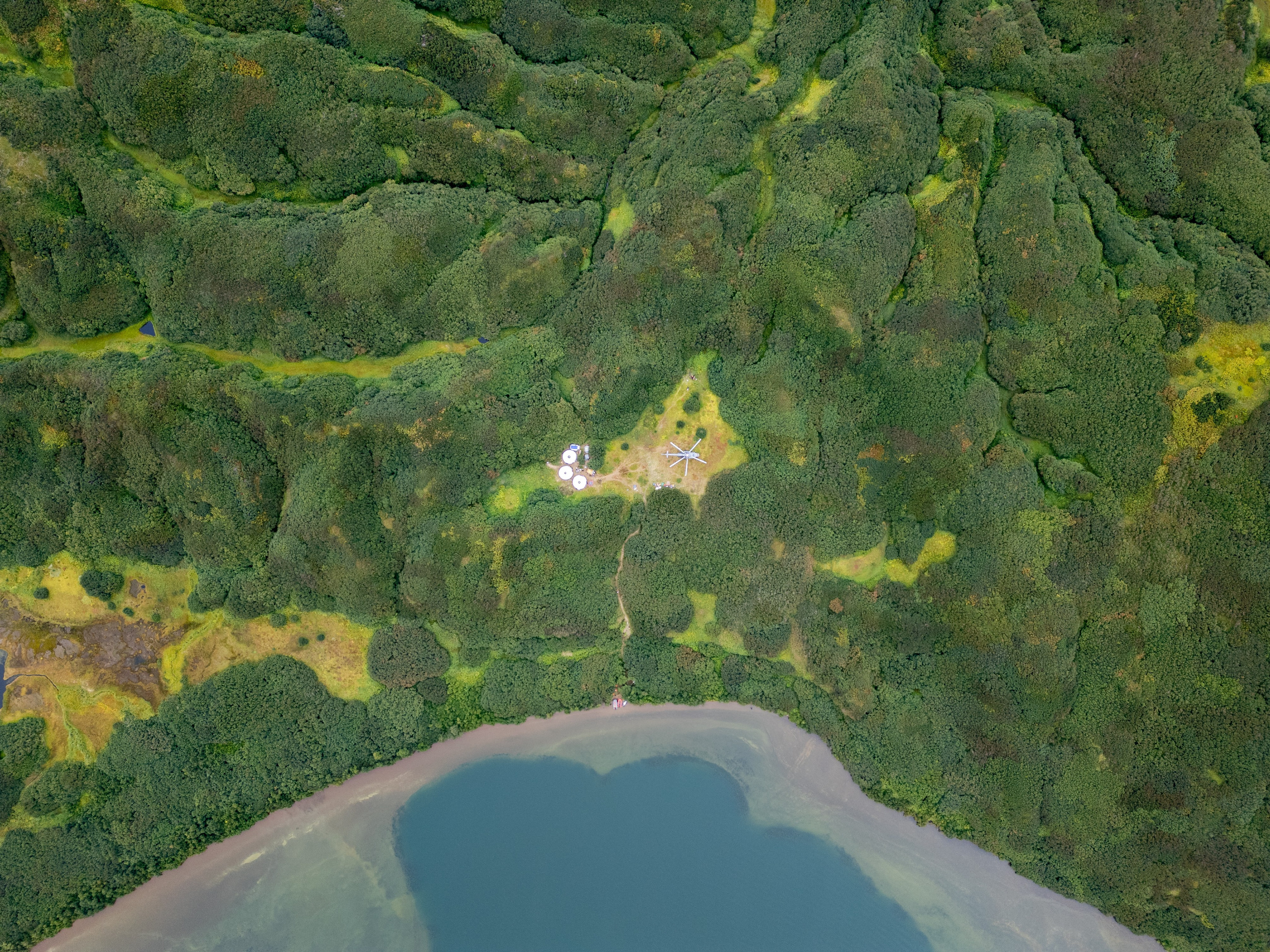 Экспедиция РГО и МинОбороны РФ на Камчатку по подъему истребителя Kingcobra P-63, озеро Витаминное