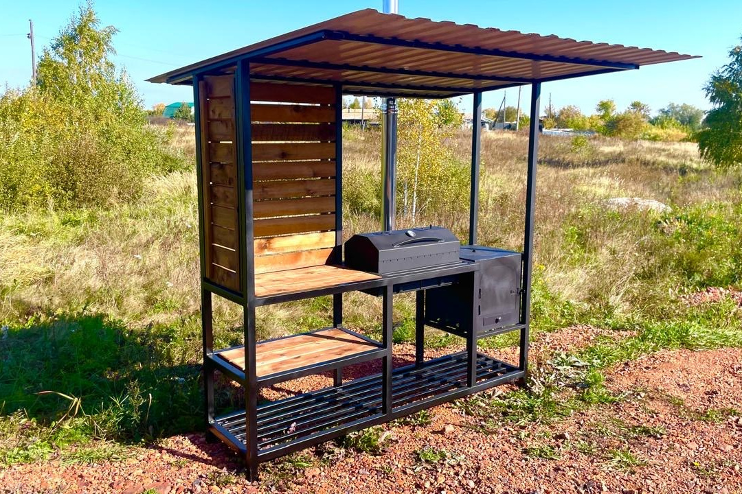 Мангал, банный чан, беседка