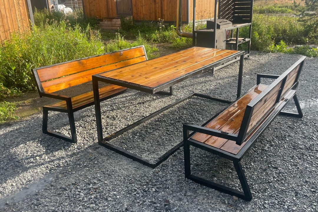 Мангал, банный чан, беседка