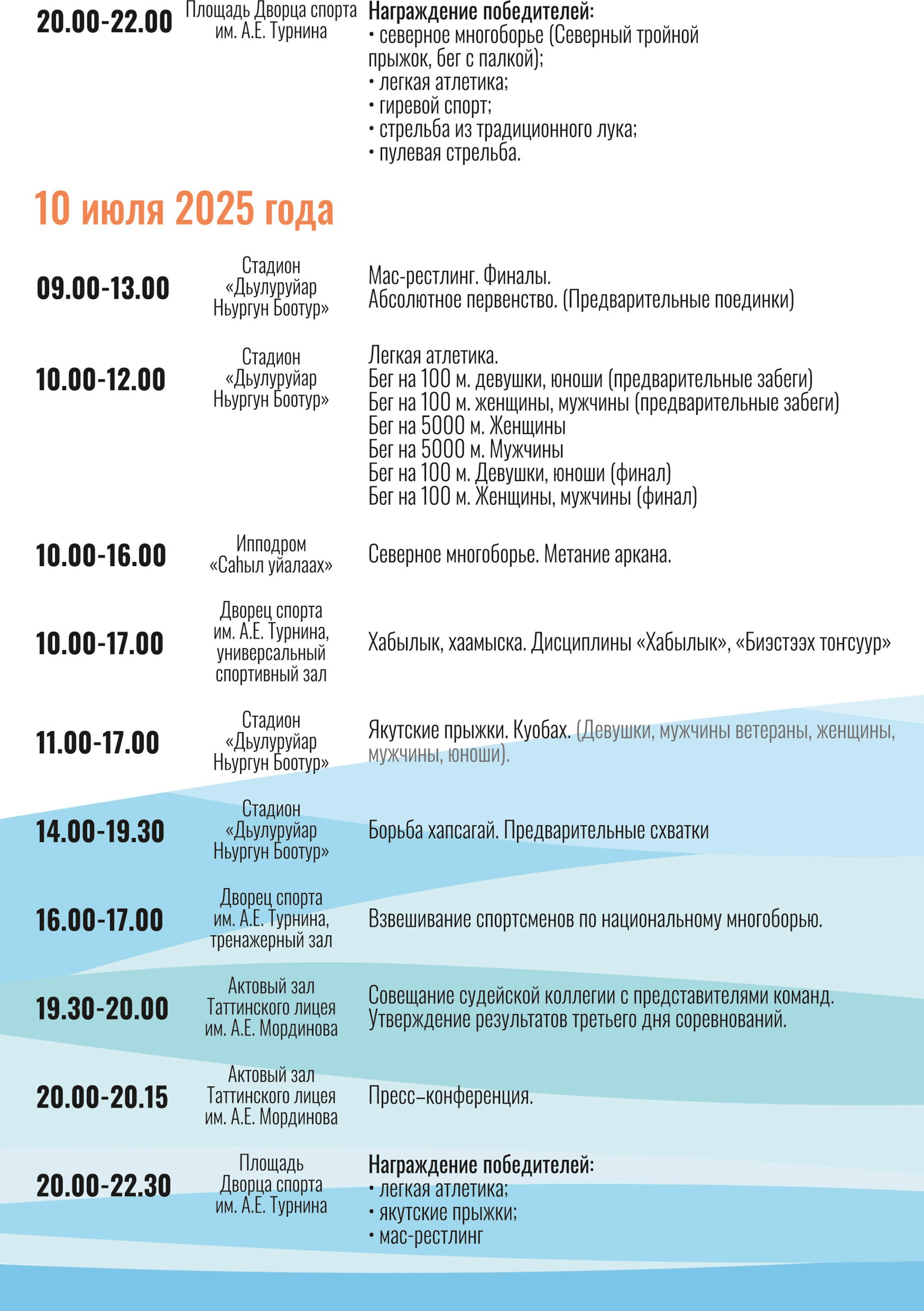 Расписание Игр Манчаары