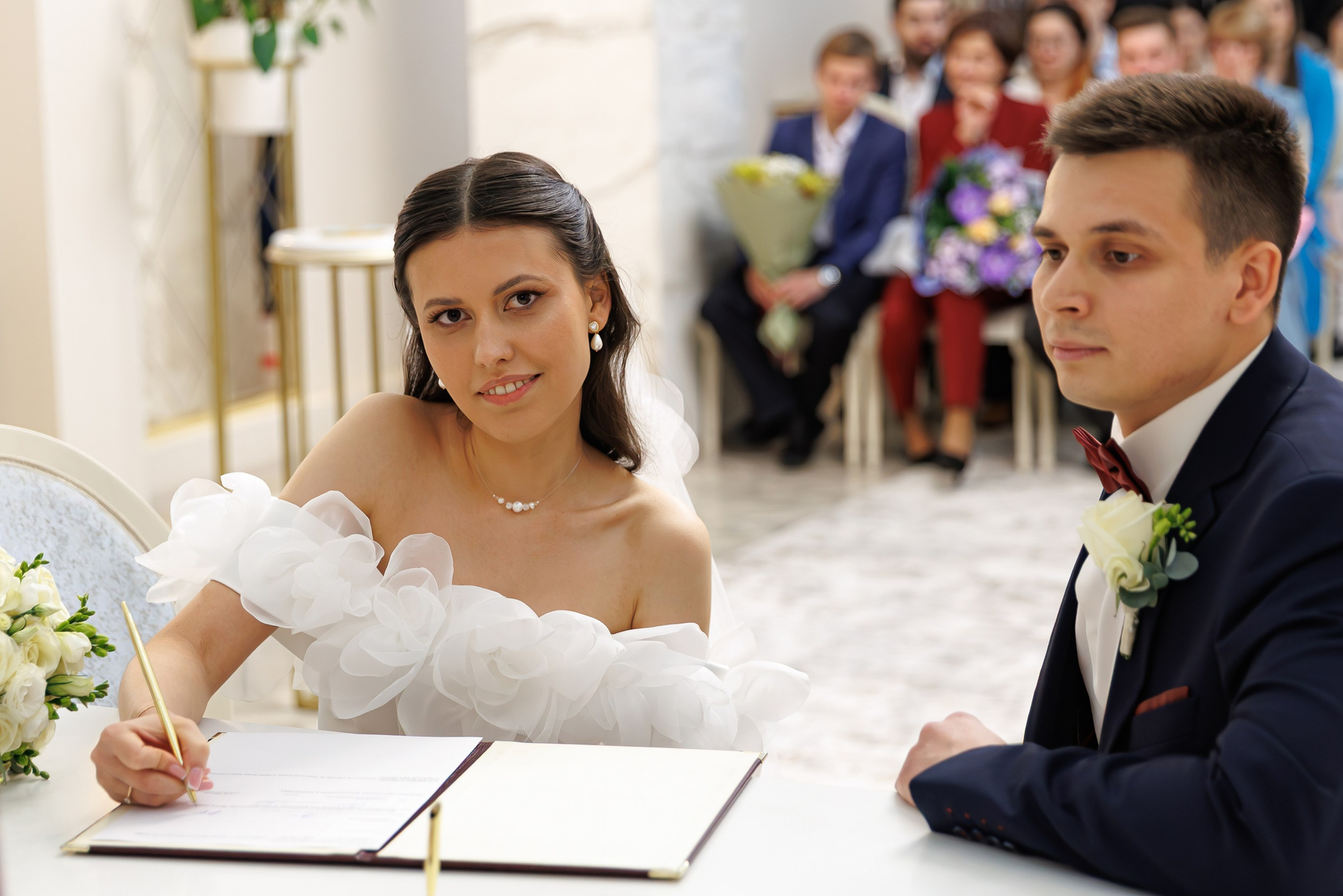 Дворец бракосочетания 4: регистрация брака, фото. Свадебный фотограф Москва и МО Сергей Киржаев