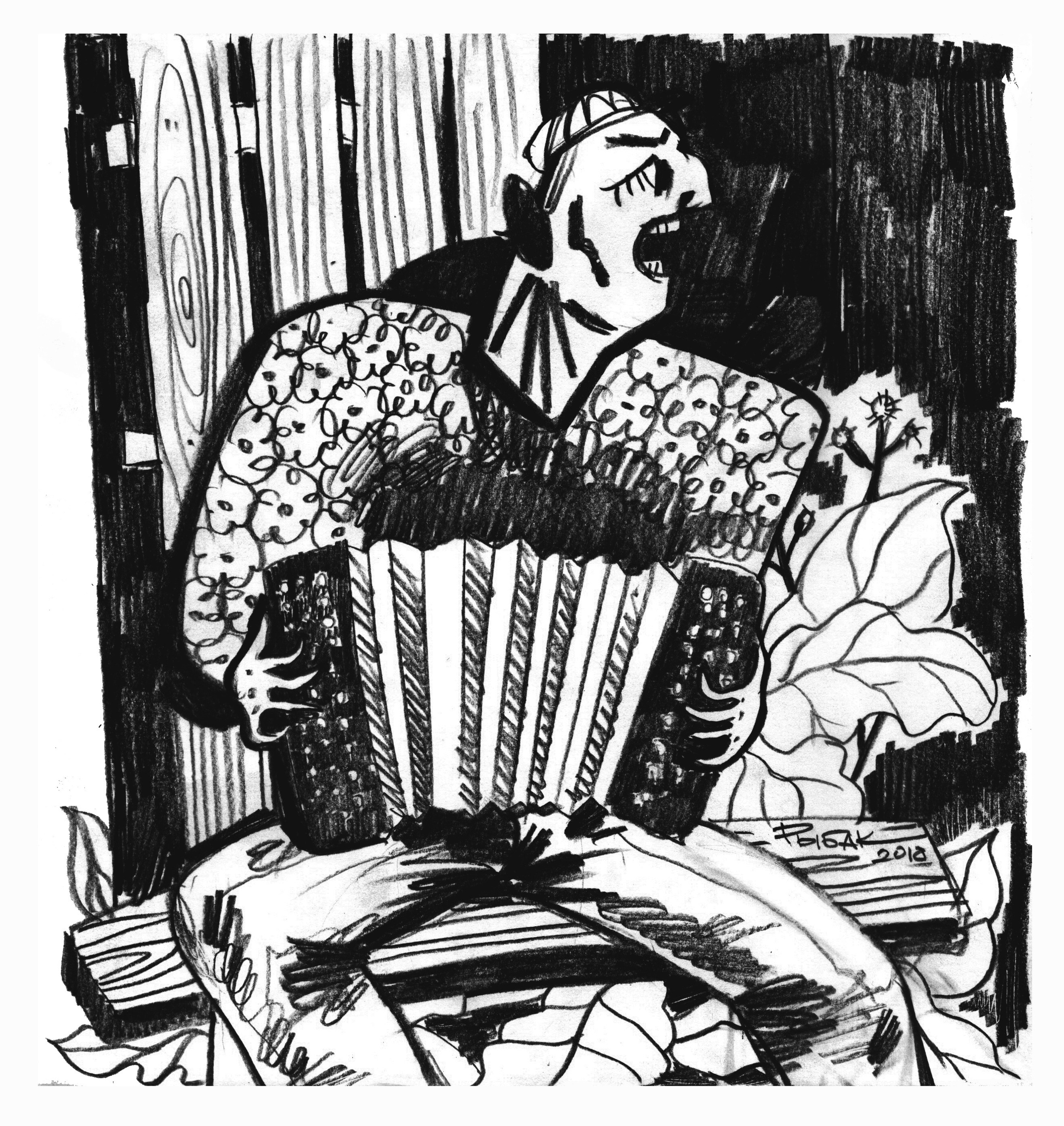 Графика 2018. Художник Рыбак Николай