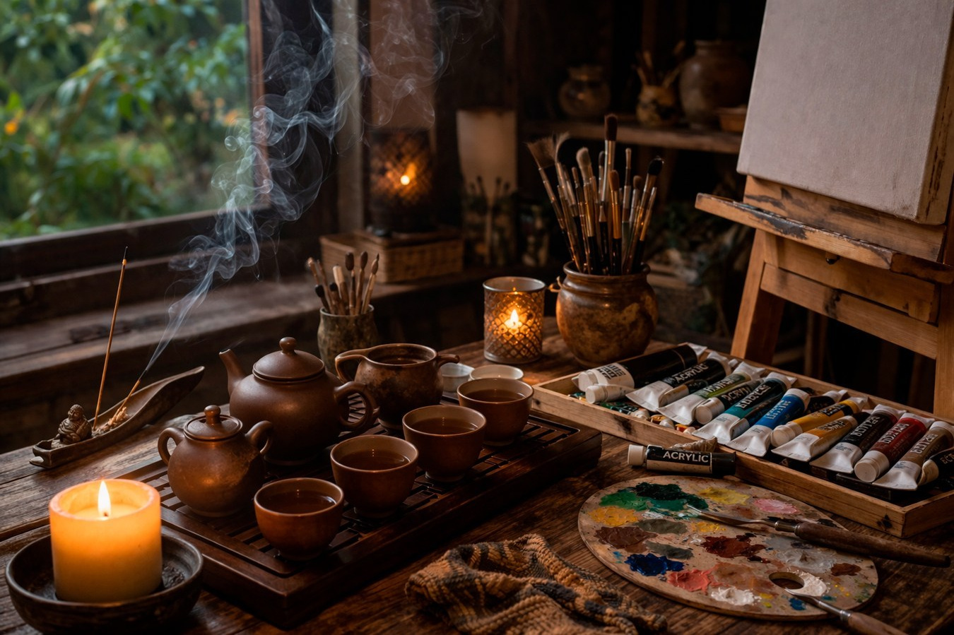 Арт-ретрит и чайная церемония в Москве - С кем я? - поселок Художников Сокол