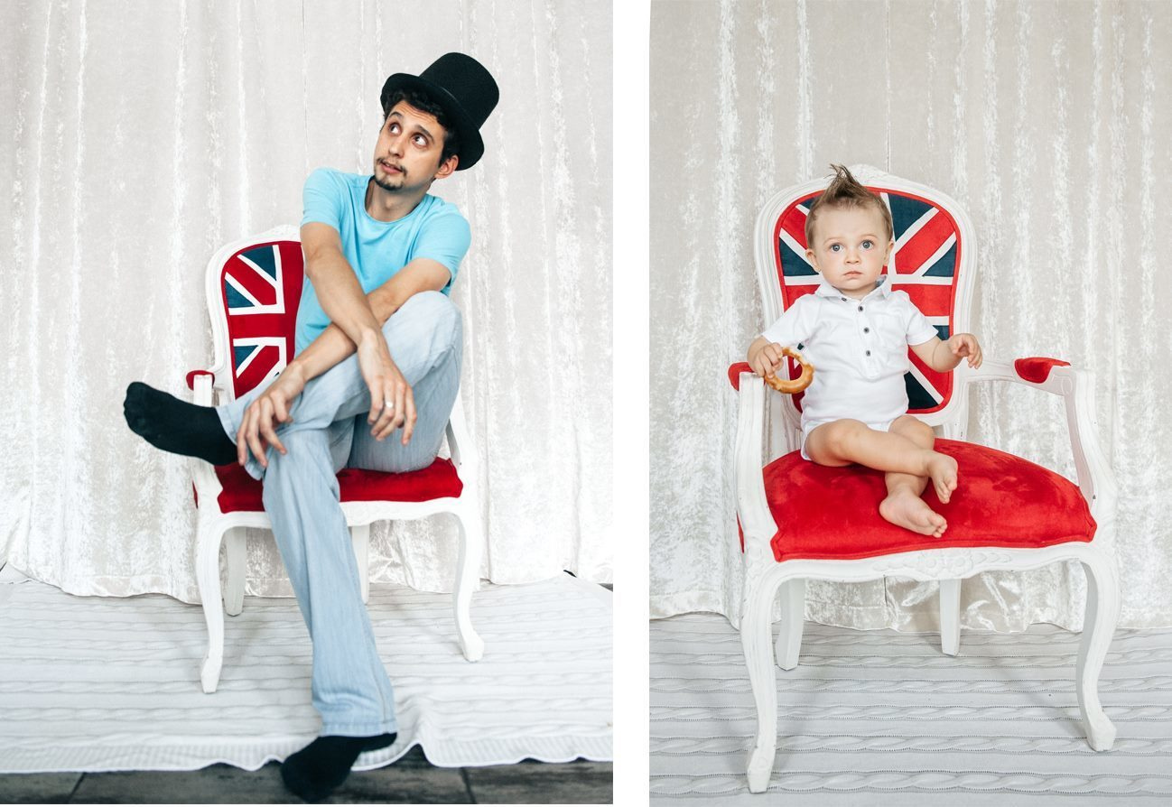 Второй фотограф и ассистент на семейной фотосессии фотографа Елены Снегиревой