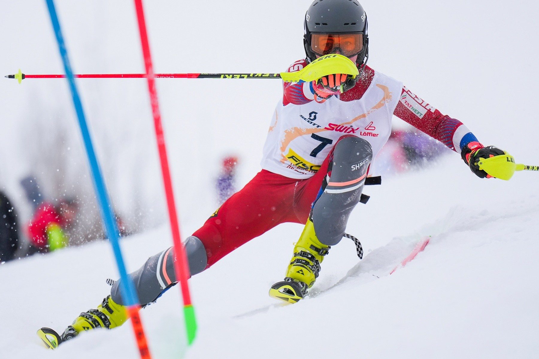 Фото с соревнований по горнолыжному спорту в Дмитровском городском округе Московской области 2023-2024. Фотограф Студитский Евгений