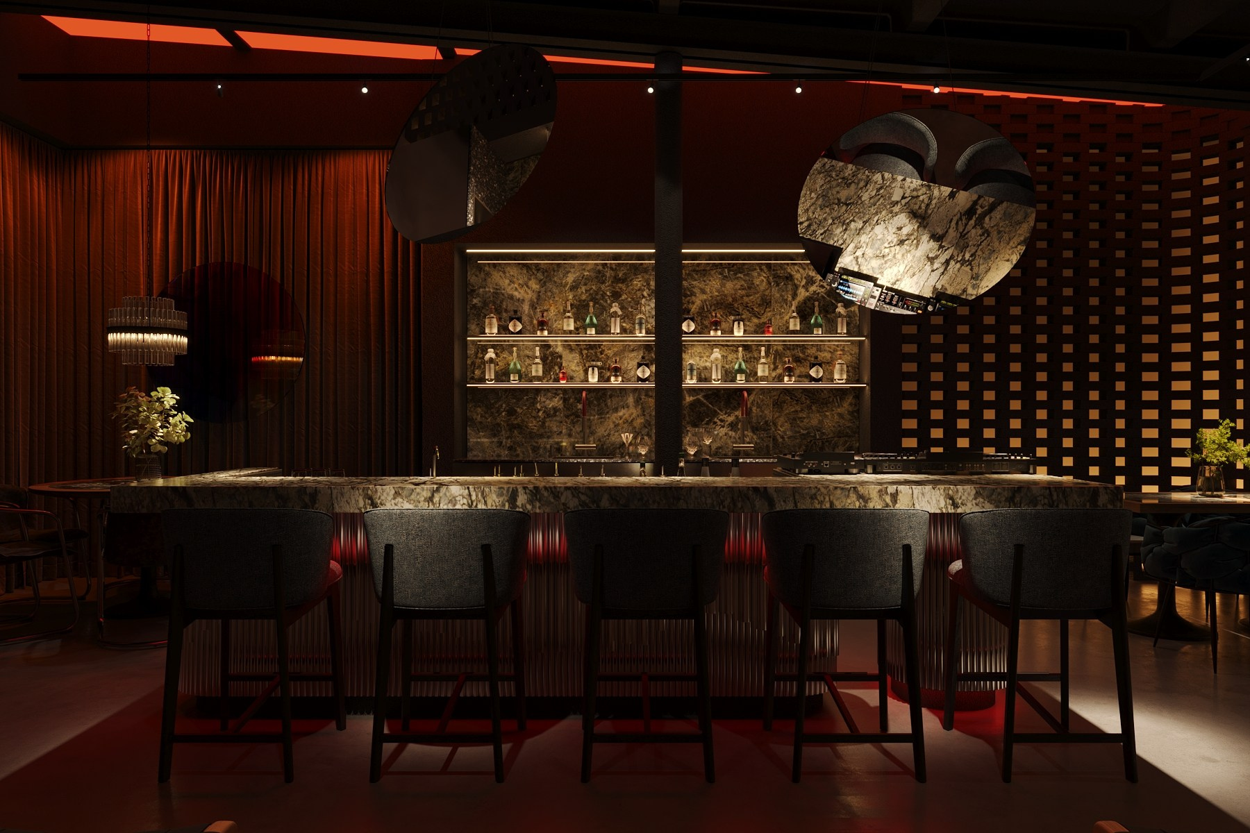 СКЛАД / концептуальный коктейль-бар, 60 м² (1). Rezells Architects — студия дизайна жилых и коммерческих интерьеров