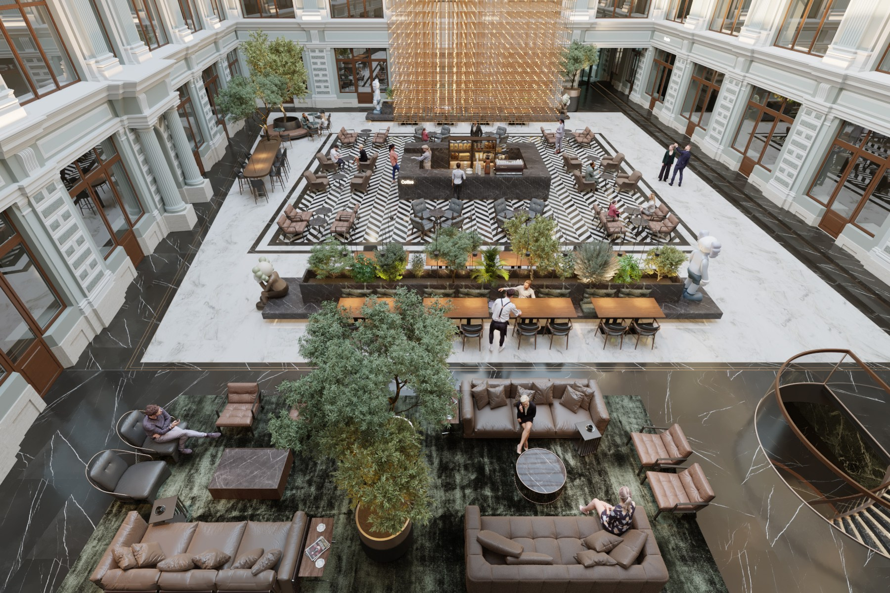 Ветошный, 13. Бизнес-центр, г. Москва. Rezells Architects — студия дизайна жилых и коммерческих интерьеров