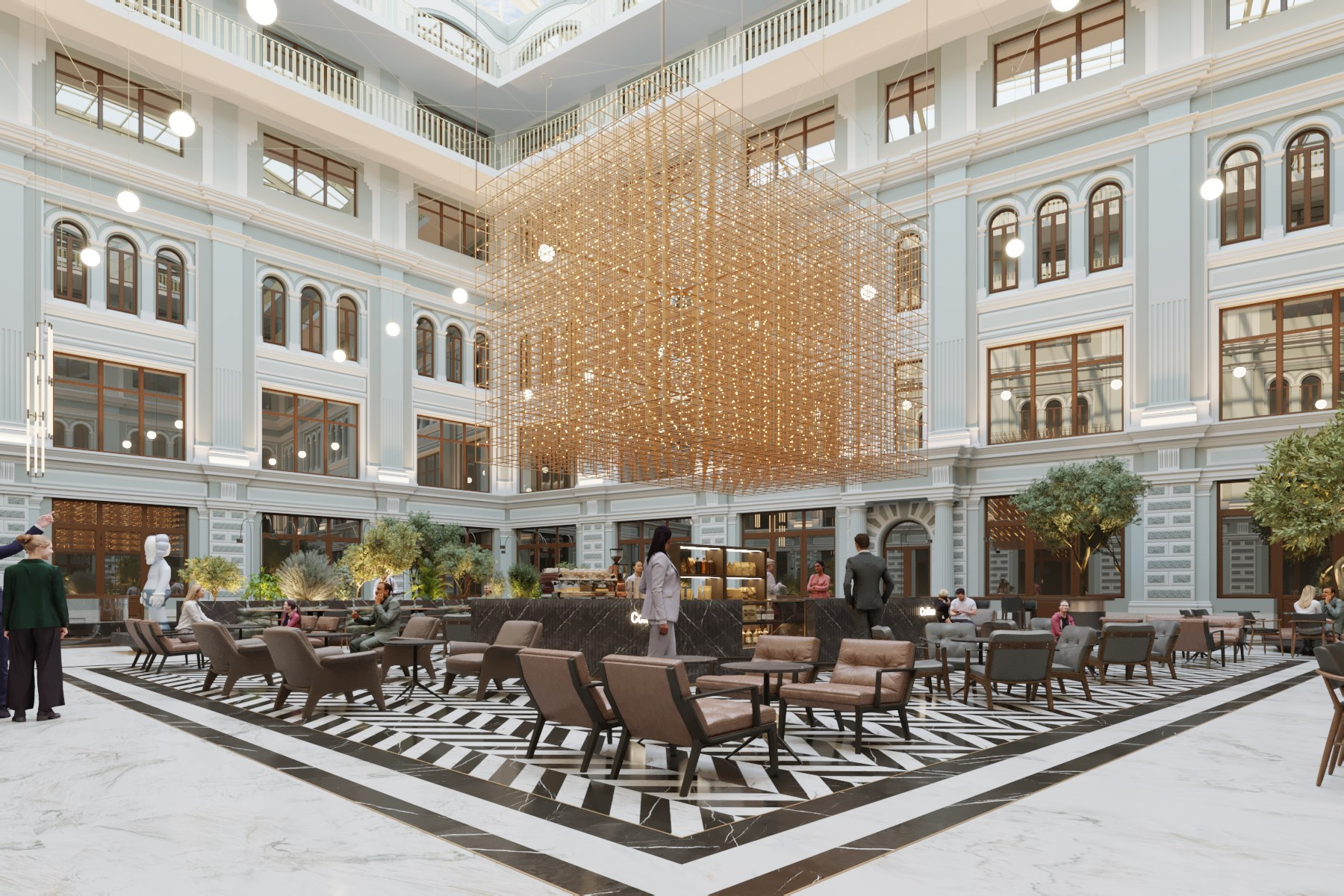 Ветошный, 13. Бизнес-центр, г. Москва. Rezells Architects — студия дизайна жилых и коммерческих интерьеров