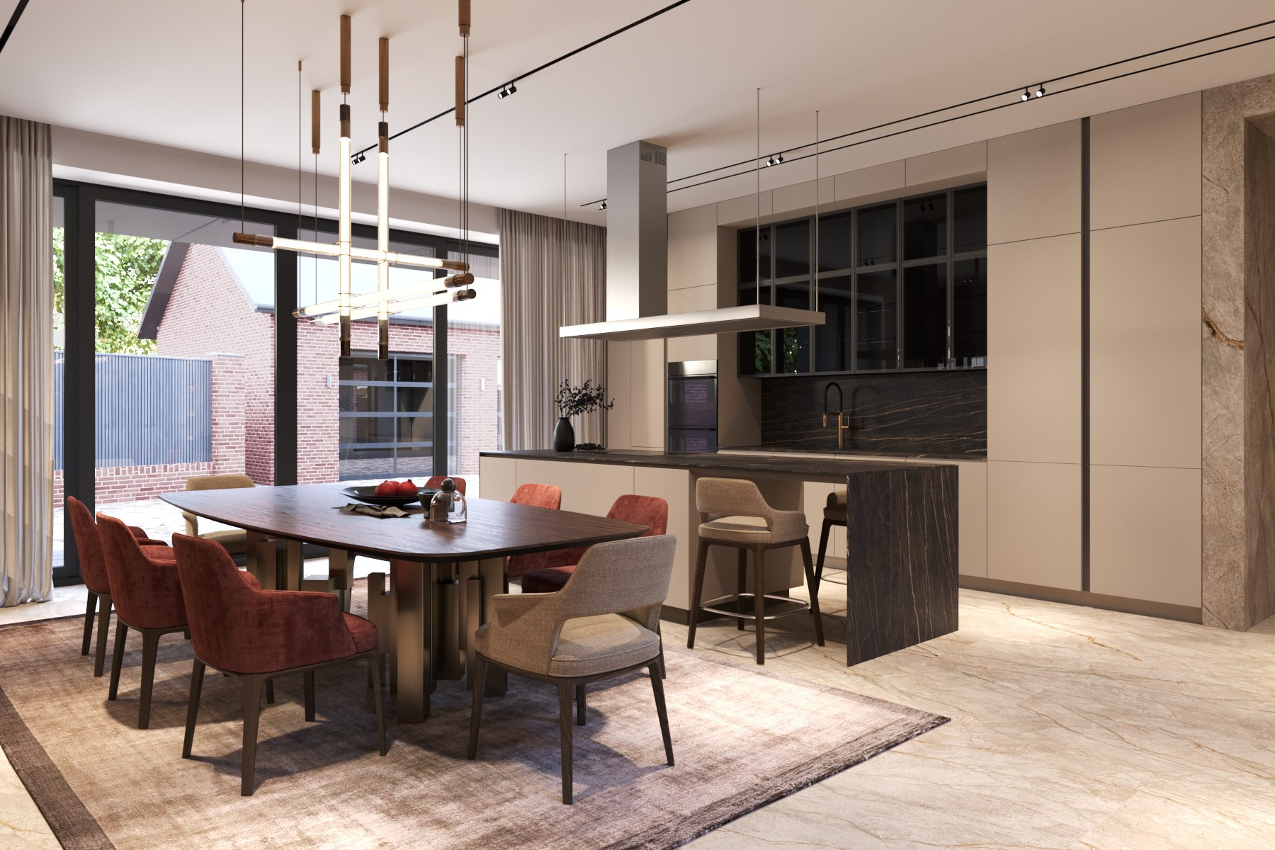 РЕЗИДЕНЦИЯ RED HOUSE / коттедж, 320 м². Rezells Architects — студия дизайна жилых и коммерческих интерьеров