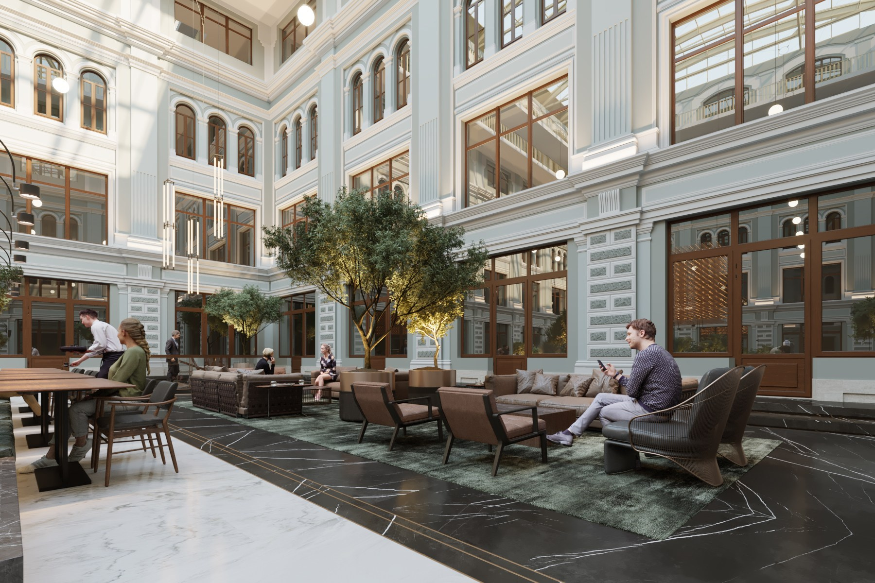 Ветошный, 13. Бизнес-центр, г. Москва. Rezells Architects — студия дизайна жилых и коммерческих интерьеров