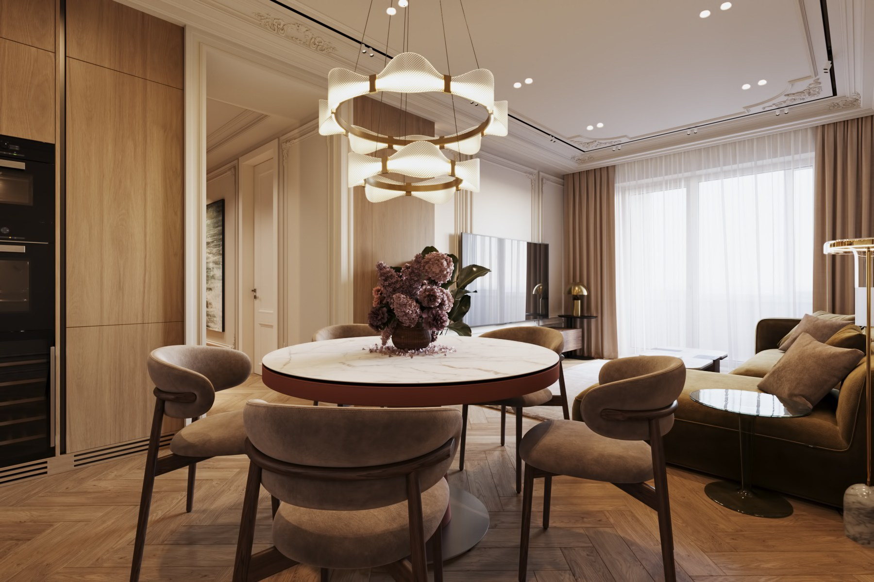 АППАРТАМЕНТЫ «ОЛИМП» / квартира, 105 м². Rezells Architects — студия дизайна жилых и коммерческих интерьеров