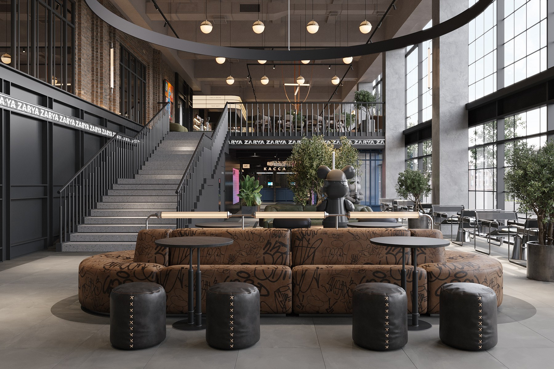 ХОЛЛ КРК «ЗАРЯ» / кинотеатр, 650 м². Rezells Architects — студия дизайна жилых и коммерческих интерьеров