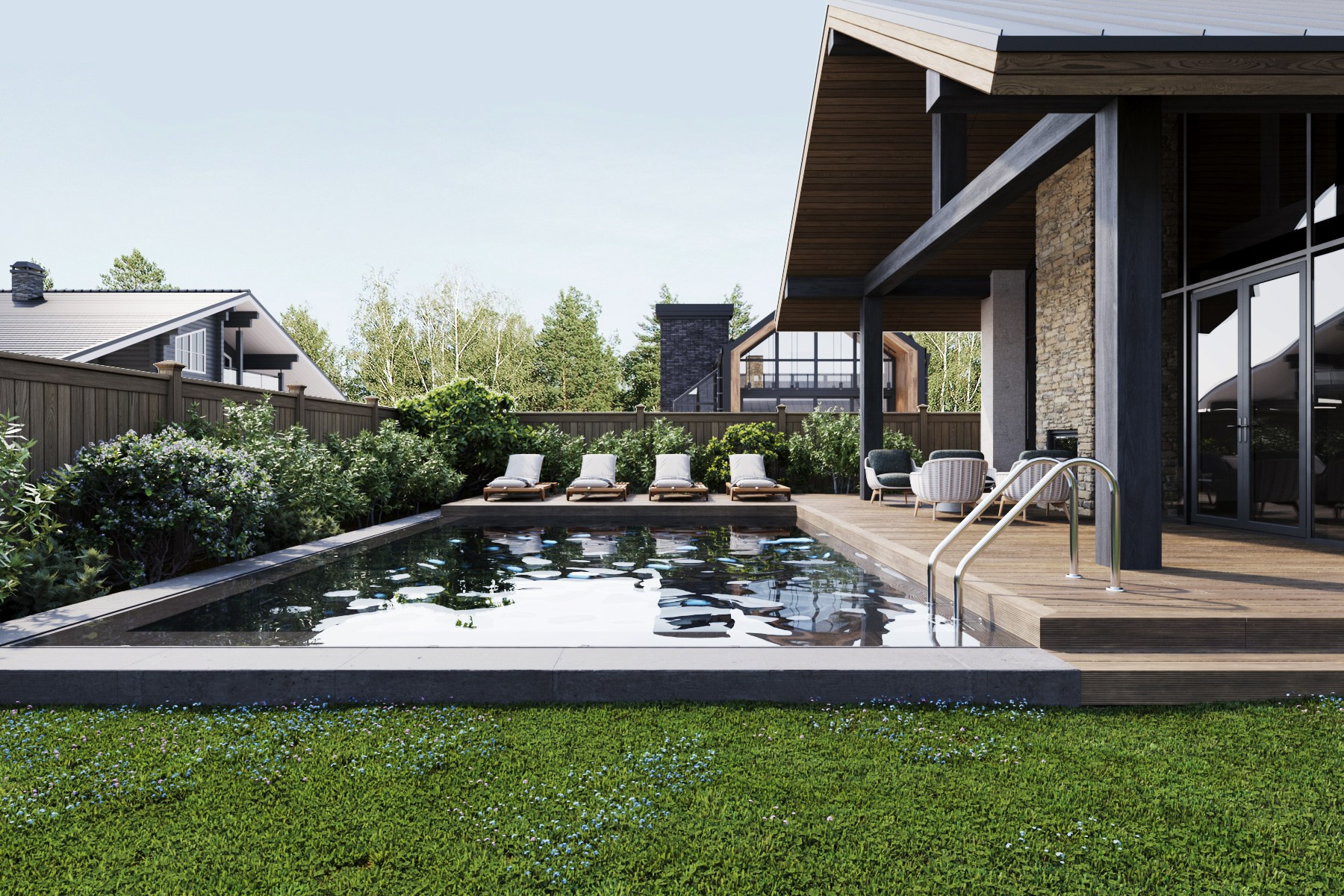 Загородная резиденция «Палитра». Rezells Architects — студия дизайна жилых и коммерческих интерьеров