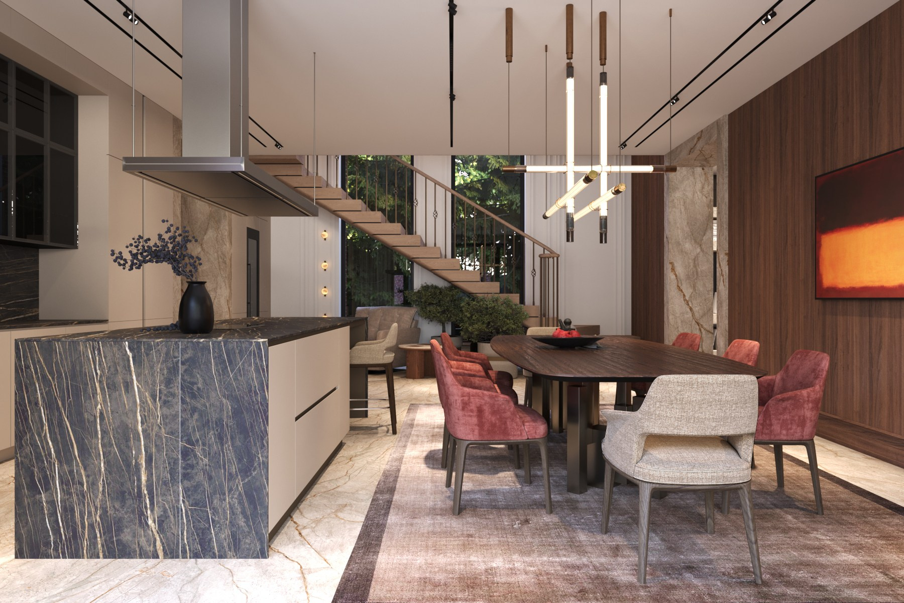 РЕЗИДЕНЦИЯ RED HOUSE / коттедж, 320 м². Rezells Architects — студия дизайна жилых и коммерческих интерьеров