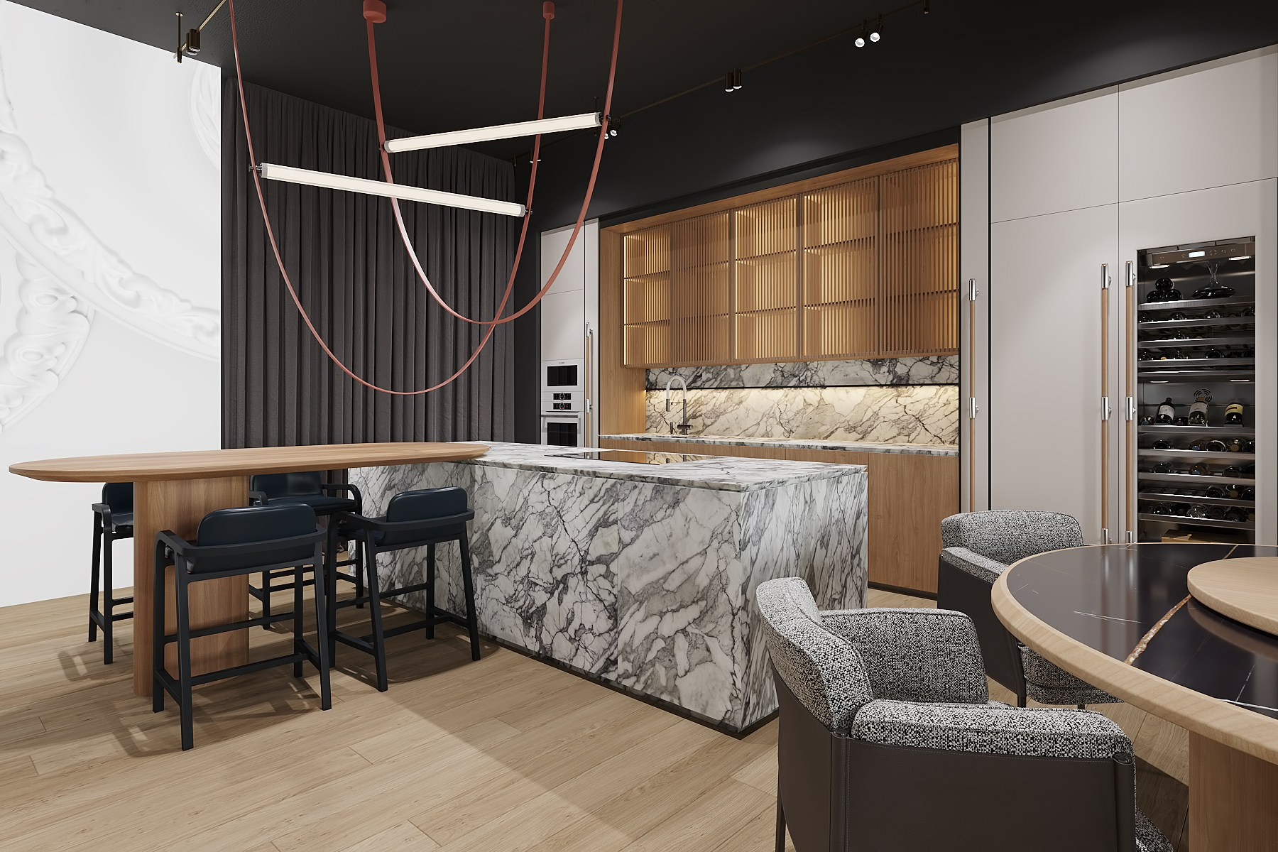 ЭЛИТАРНЫЙ / интерьерный салон, 398 м². Rezells Architects — студия дизайна жилых и коммерческих интерьеров