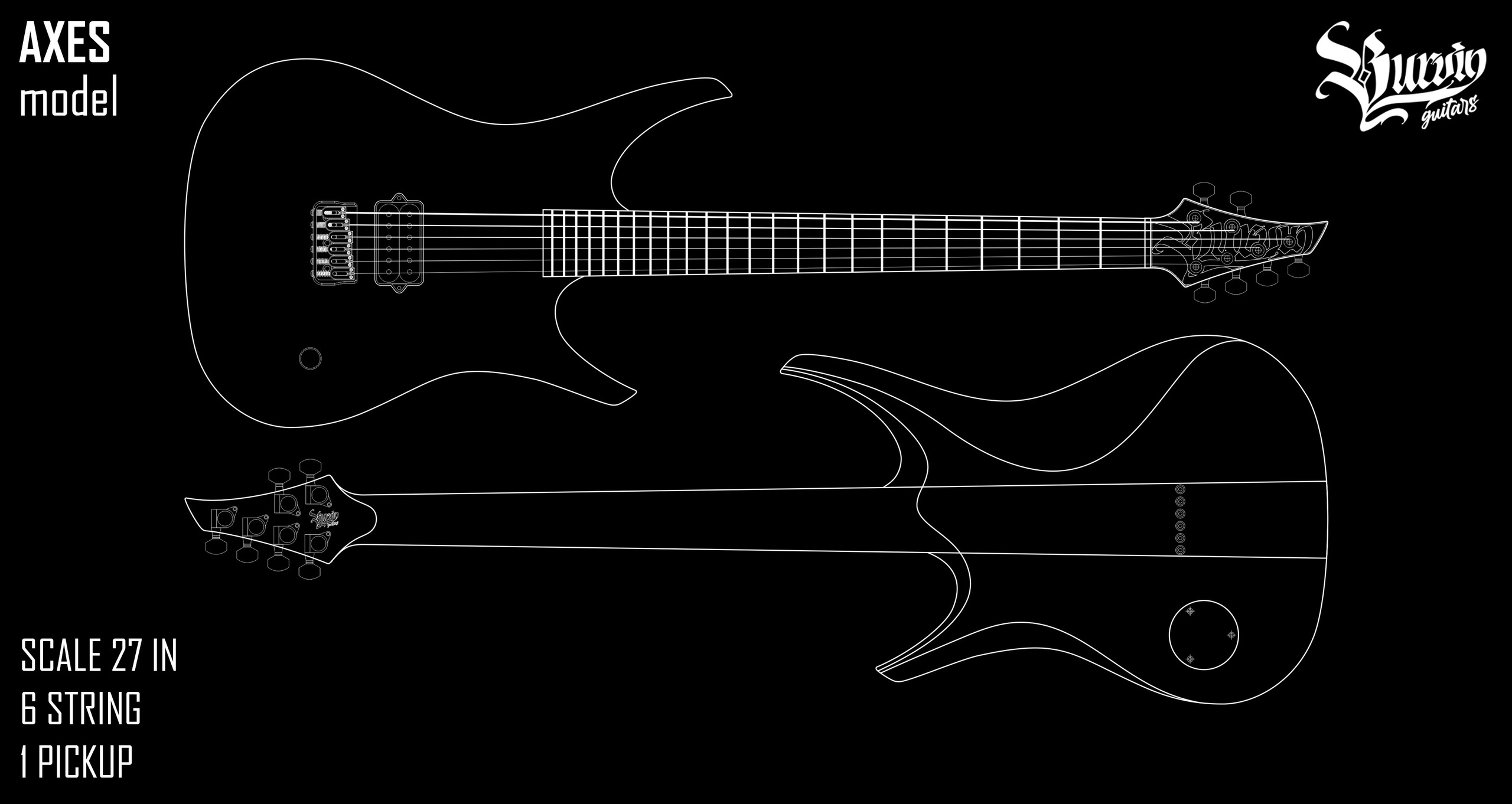 022 AXES. Master of making guitars and basses to order