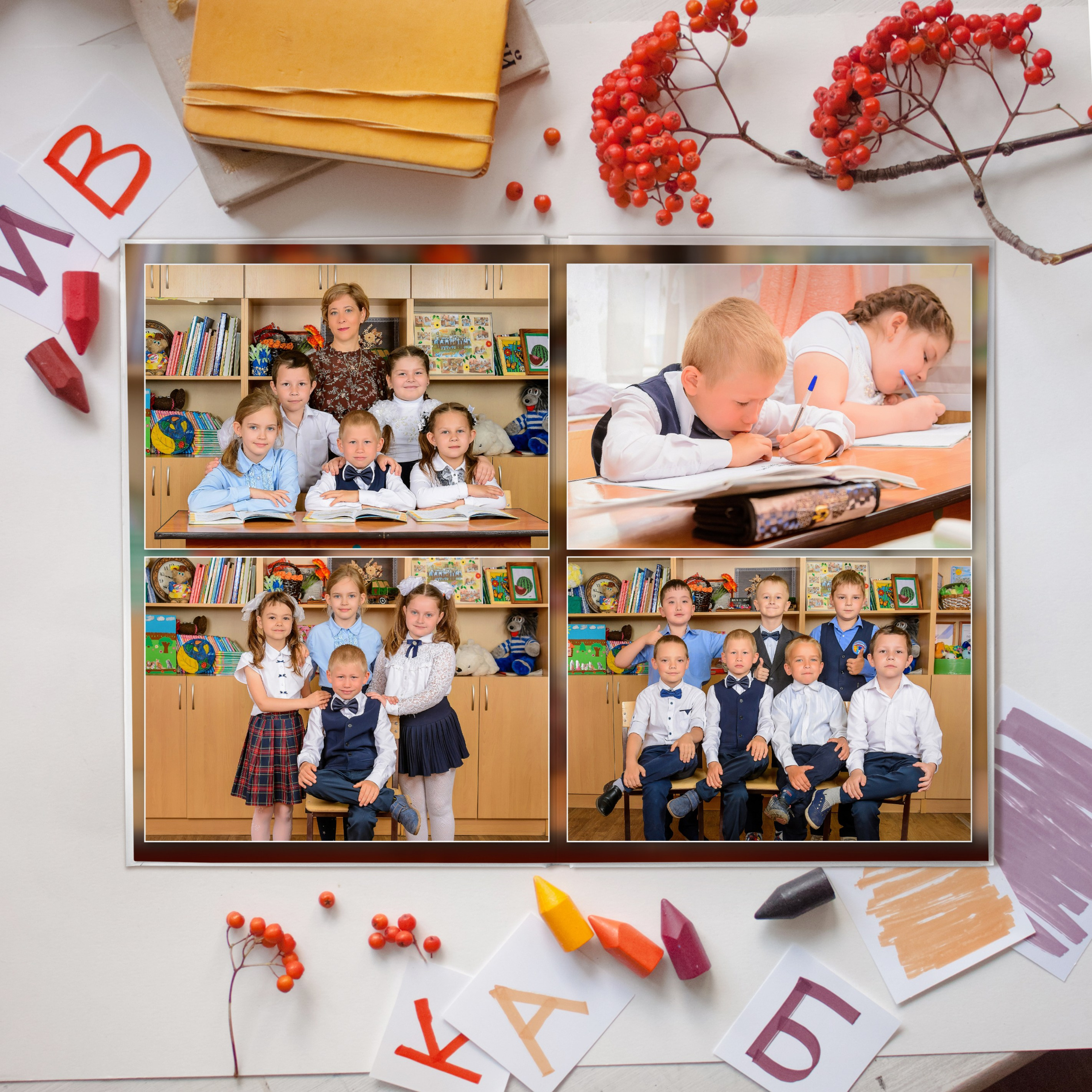 Выпускные фотоальбомы в Лисках: для детского сада, 1, 4, 9 и 11 классов Софьи Мироновой