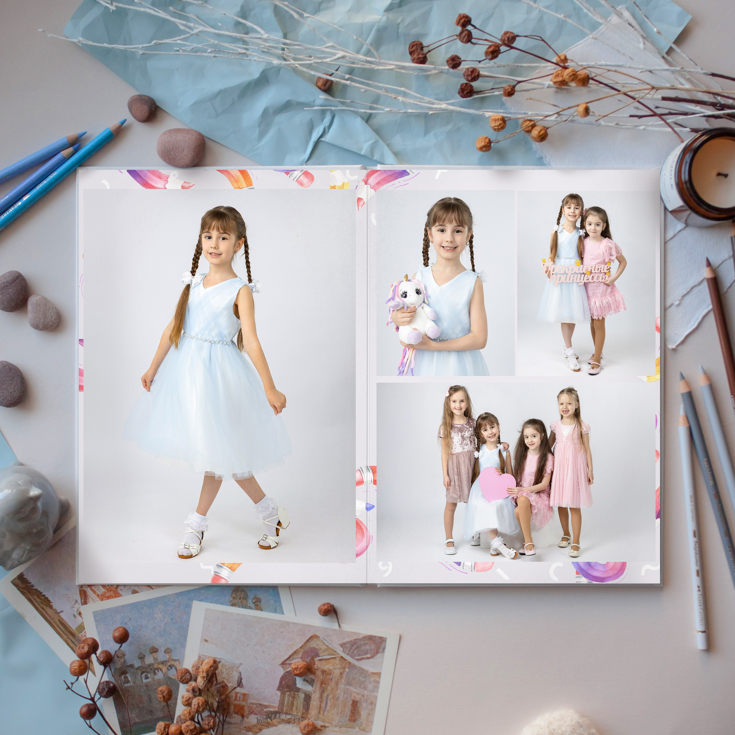 Альбом Цветные карандаши. Фотограф Дарья Нагайцева