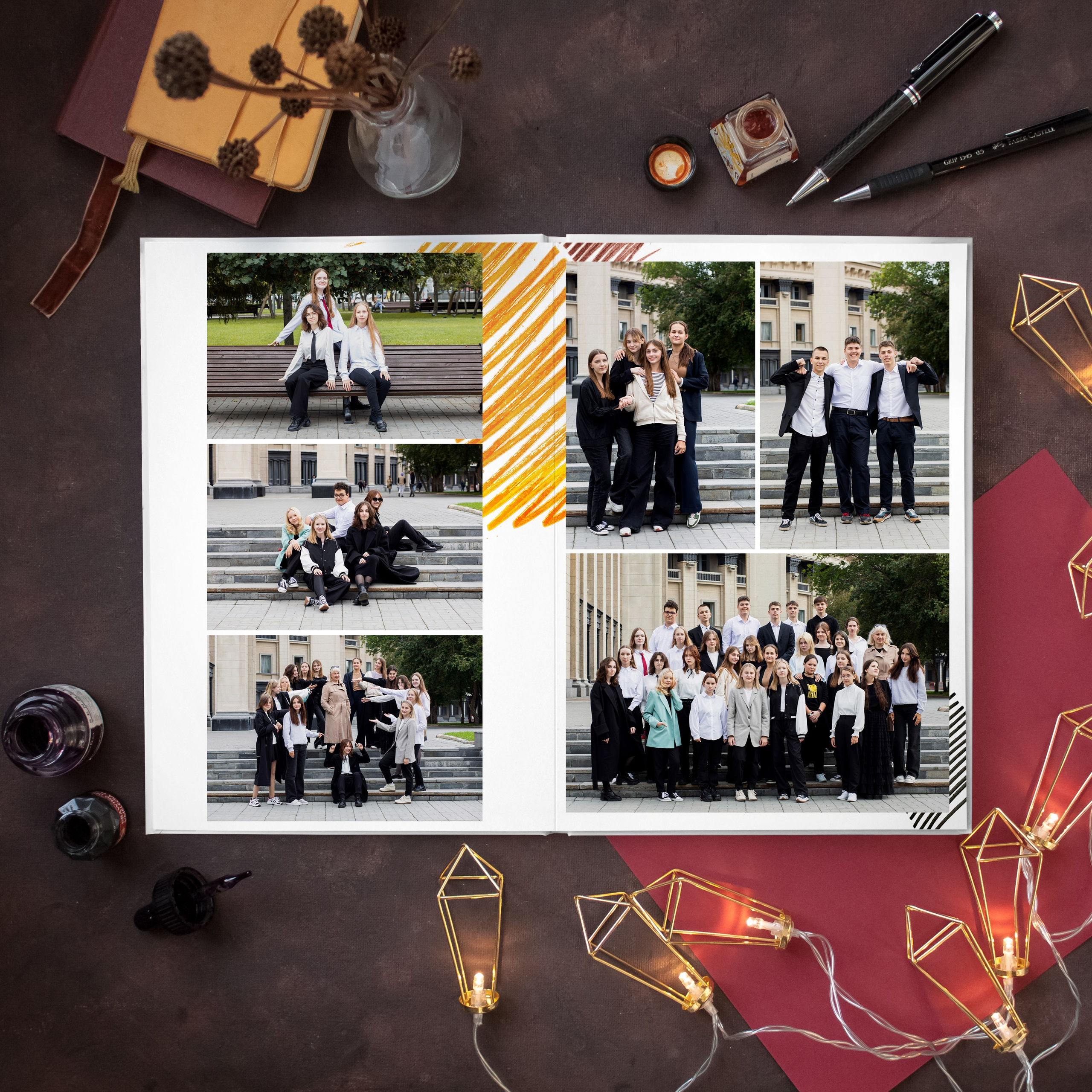 Дизайн «Штрихи». Выпускные альбомы в Новосибирске фотограф Надежда Ефремова