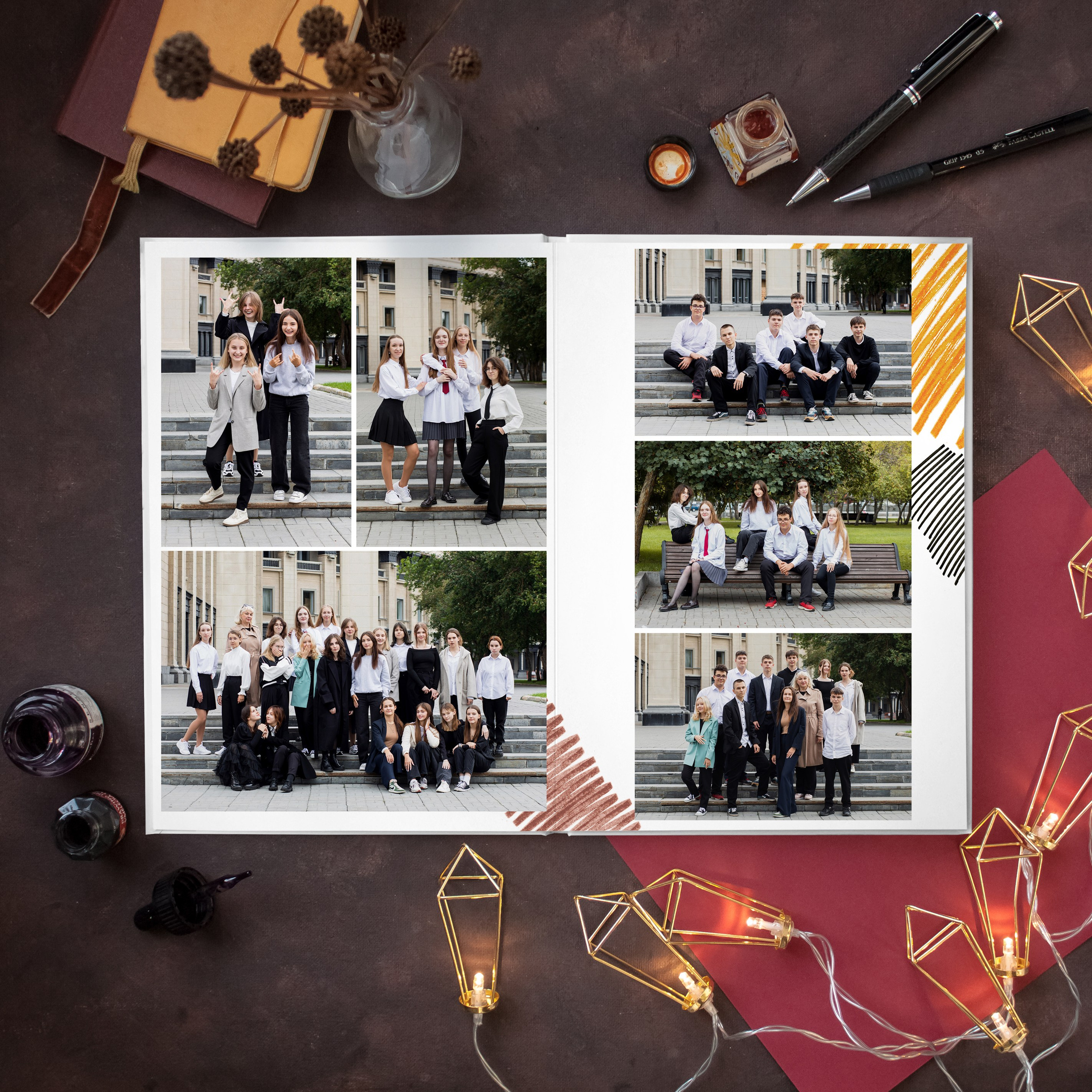 Дизайн «Штрихи». Выпускные альбомы в Новосибирске фотограф Надежда Ефремова