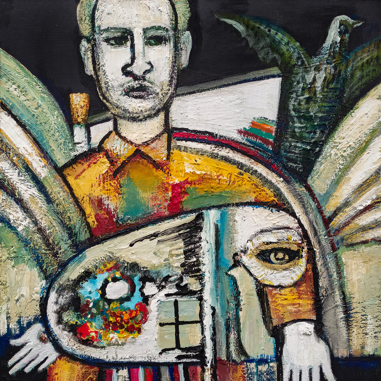 Contacts. Contemporary artist Vladimir Portyanoy. Painting, graphics