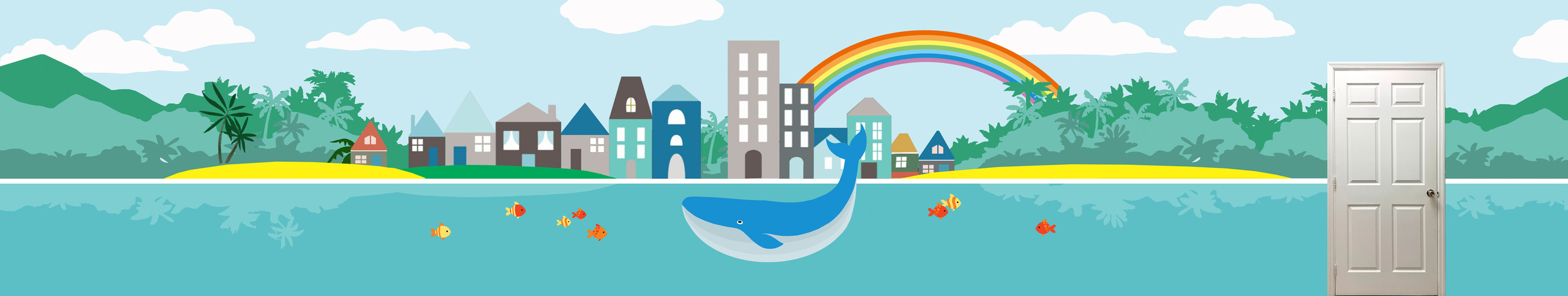 Murals. Interior designer Nataliia Iksanova