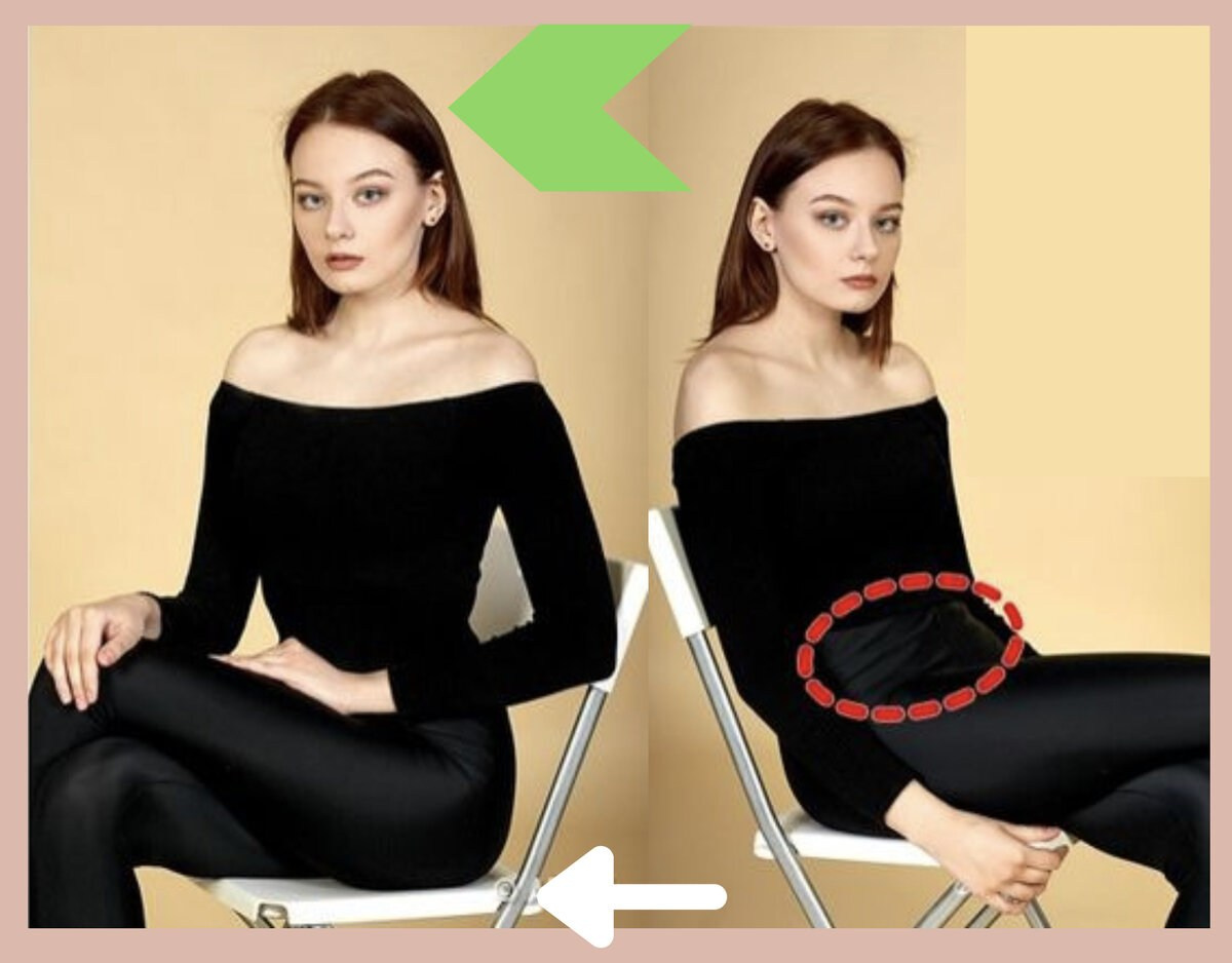 Правильная поза сидя