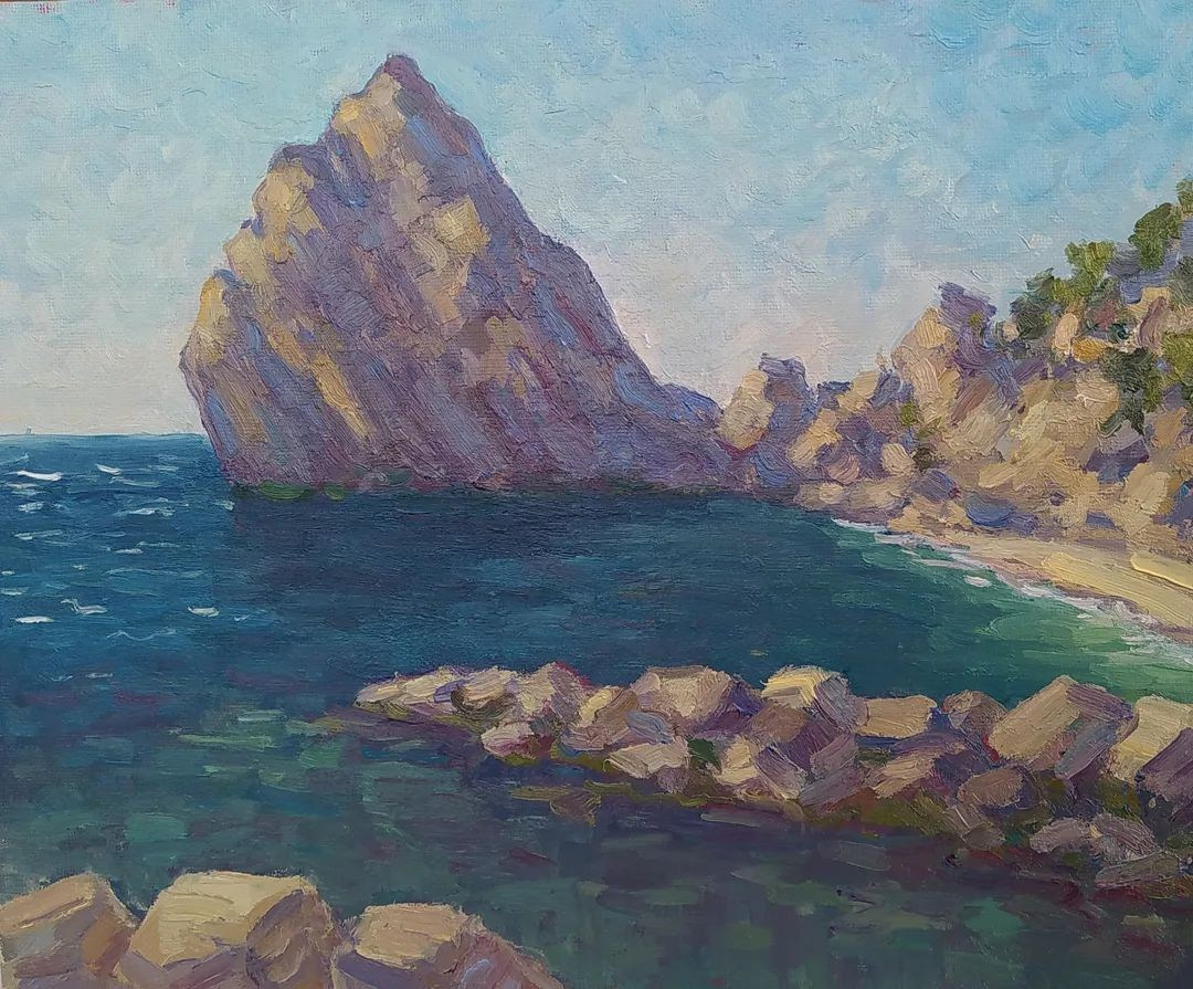 Симеиз и скала Дива, картина маслом купить