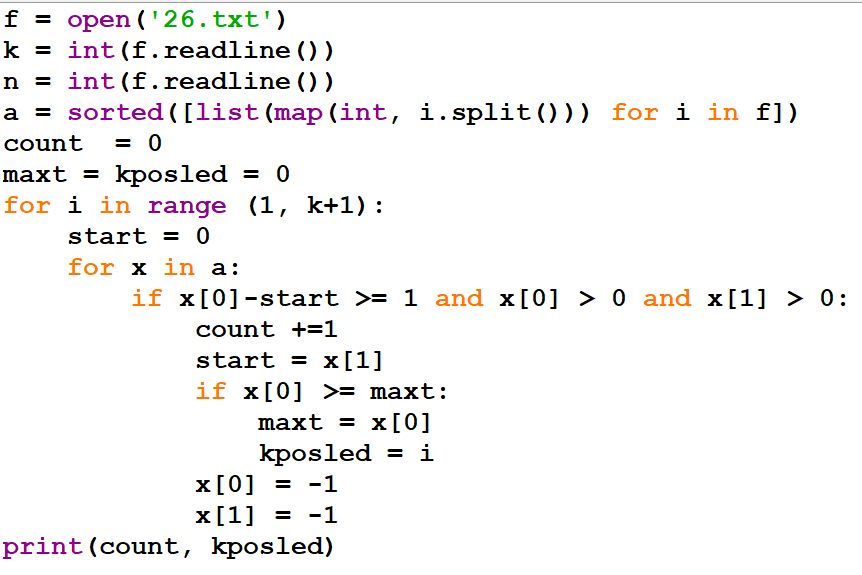 ЕГЭ. Информатика. 26 задание. Зойкин Максим Валерьевич
