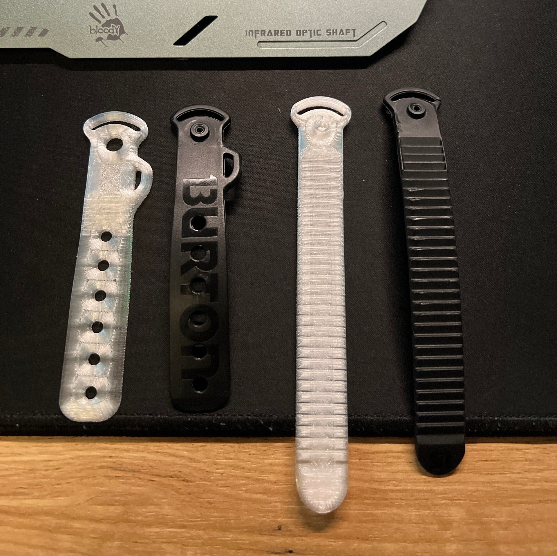 Гибкие ремешки BURTON для сноубордиста из DOSKI, напечатанные из прозрачного TPU