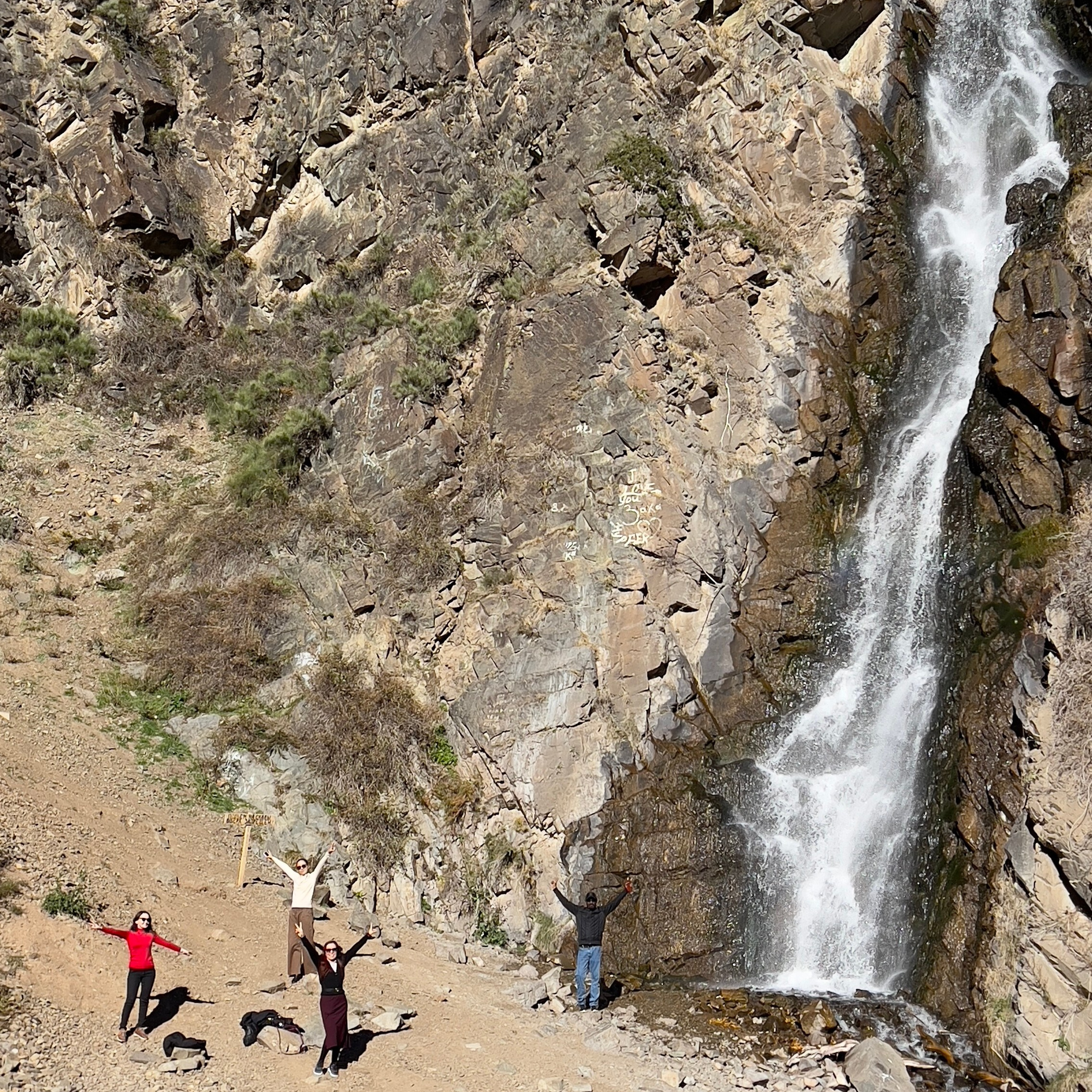 Медвежий водопад рядом с Алматы, Казахстан. Ущелье Тургень и водопад Тургеньский