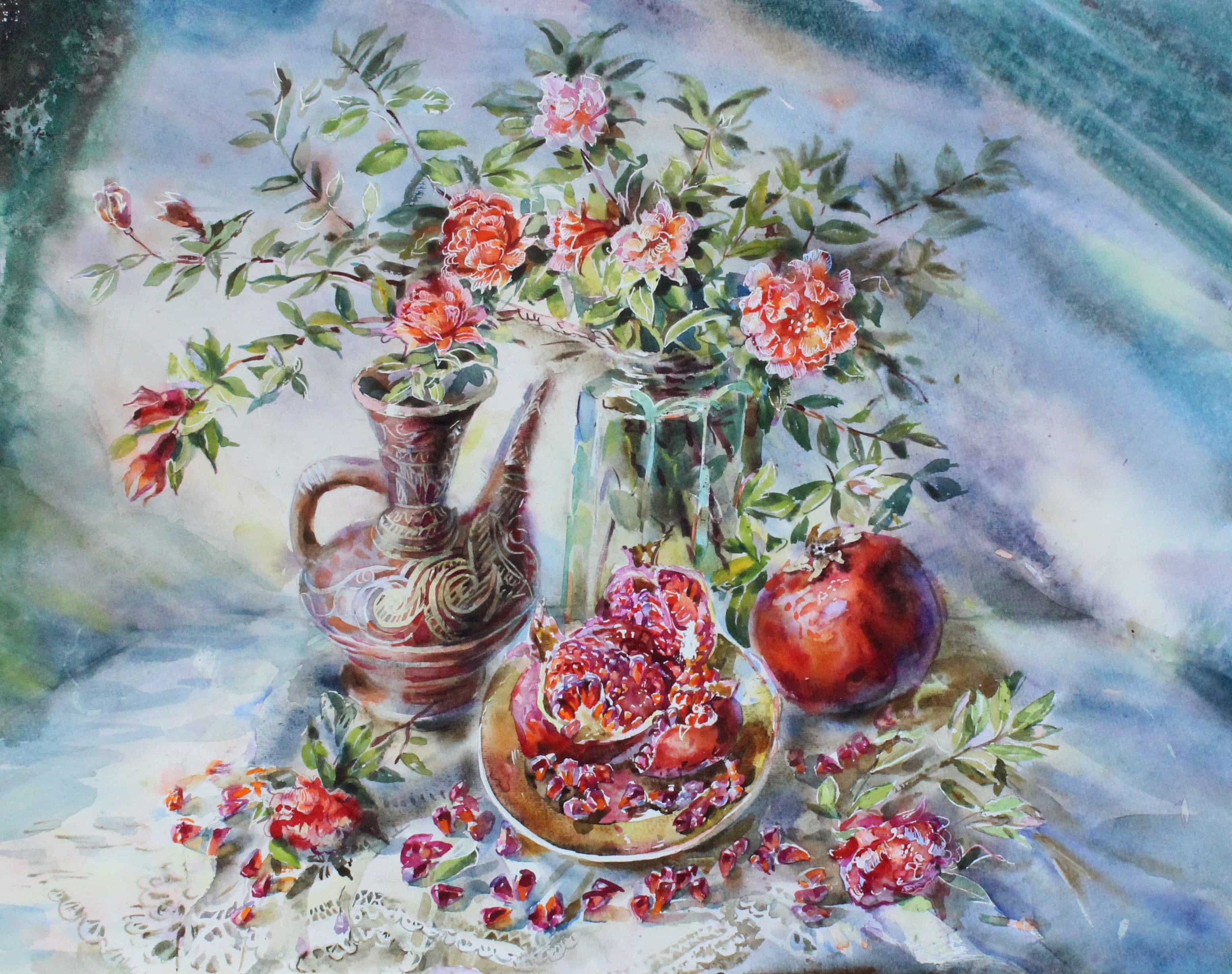 НАТЮРМОРТЫ. Свет акварели Галины Поплавской