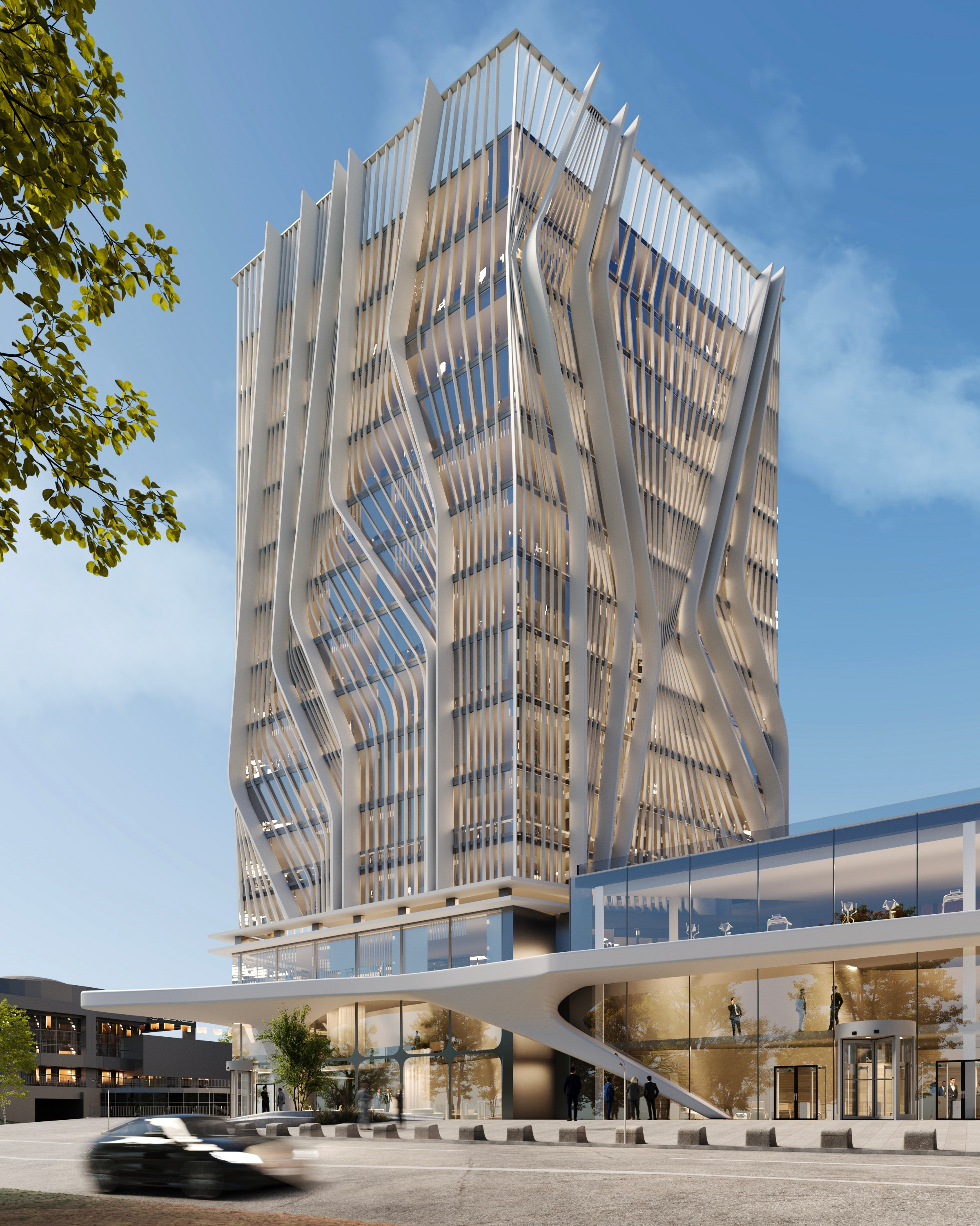 Многофункциональный центр Рублевской шоссе. Интерьеры и архитекура