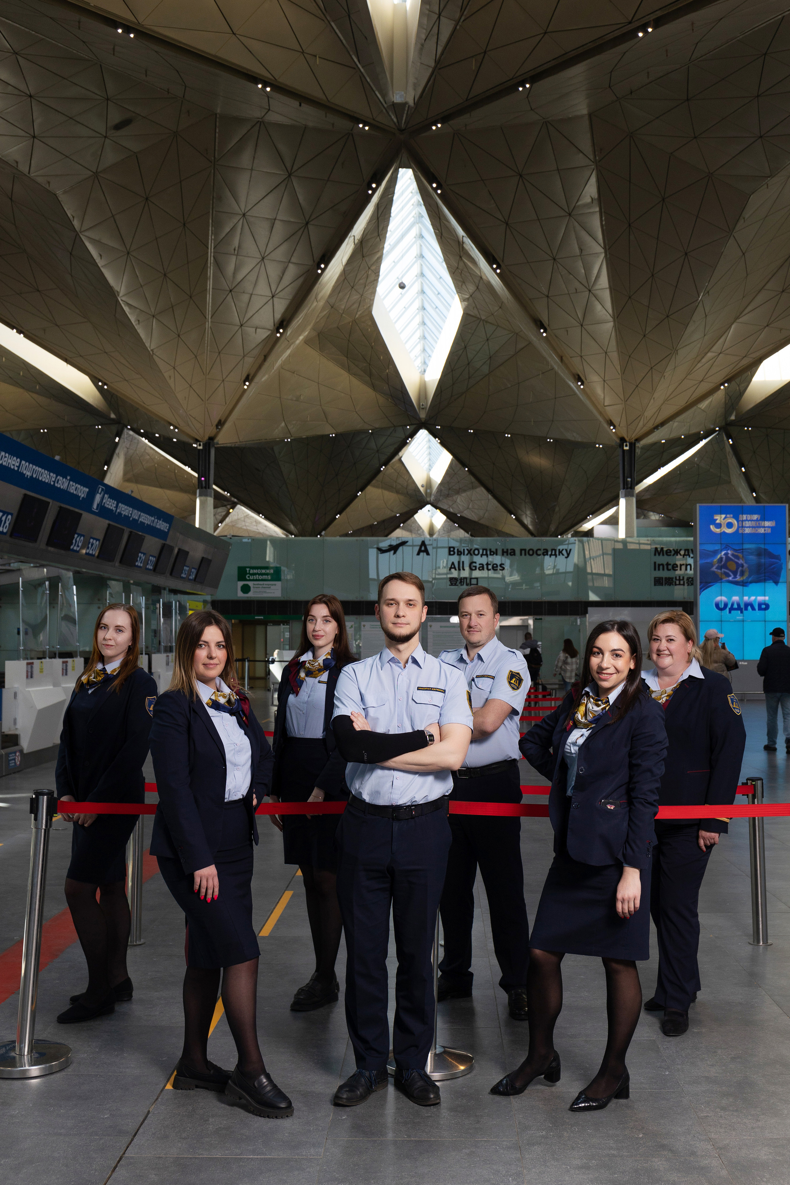 Съемка сотрудников аэропорта Пулково