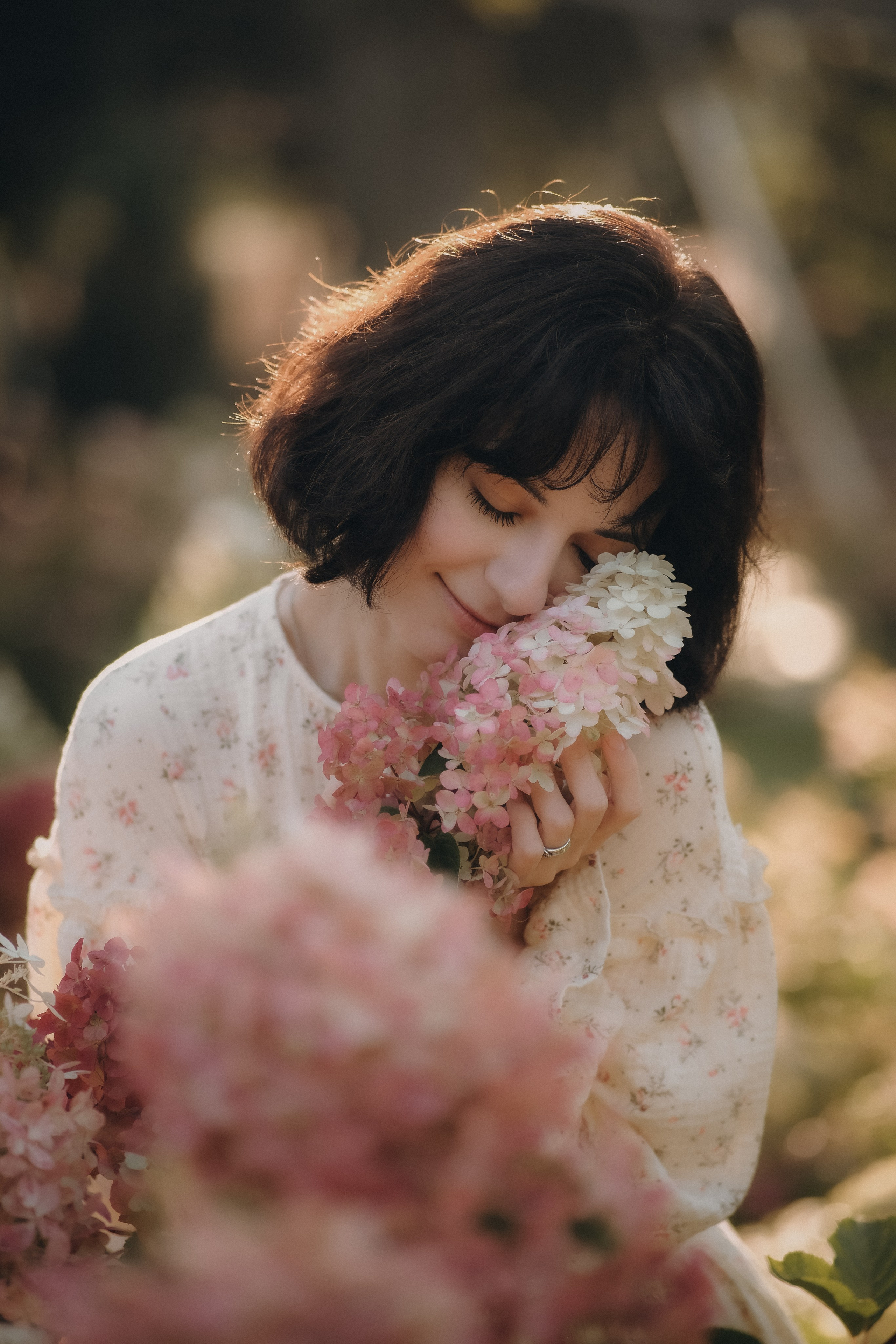 Утро в гортензиях