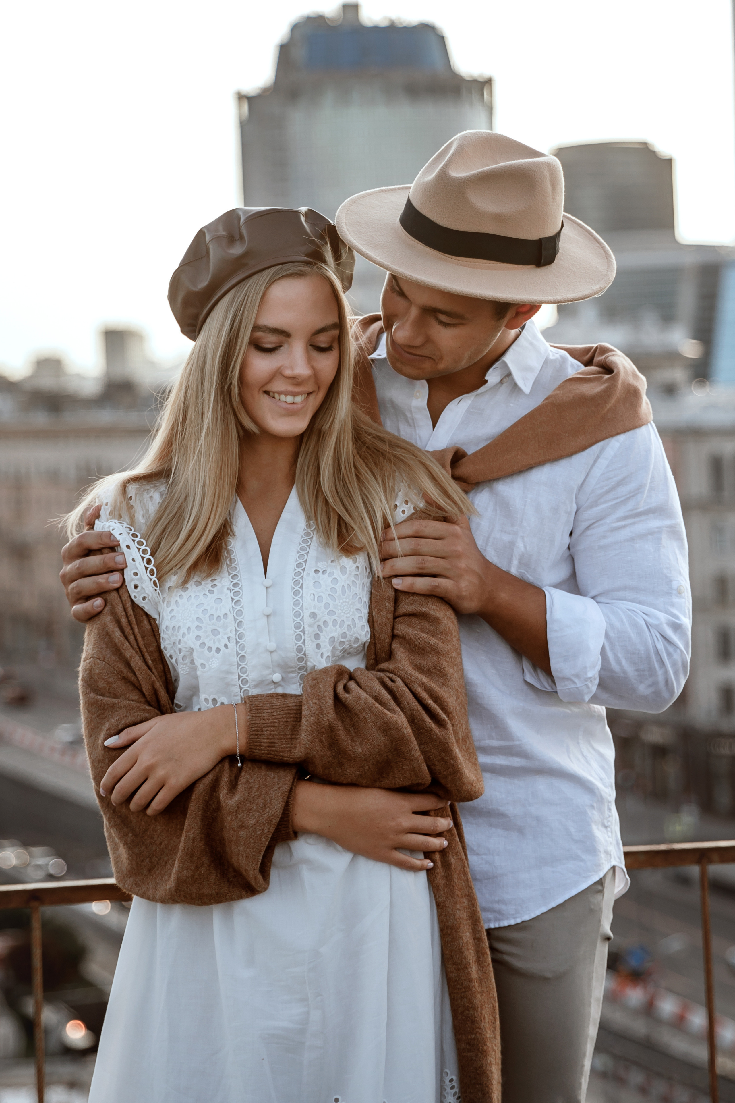 Романтическая съёмка на крыше для Константина и Екатерины
