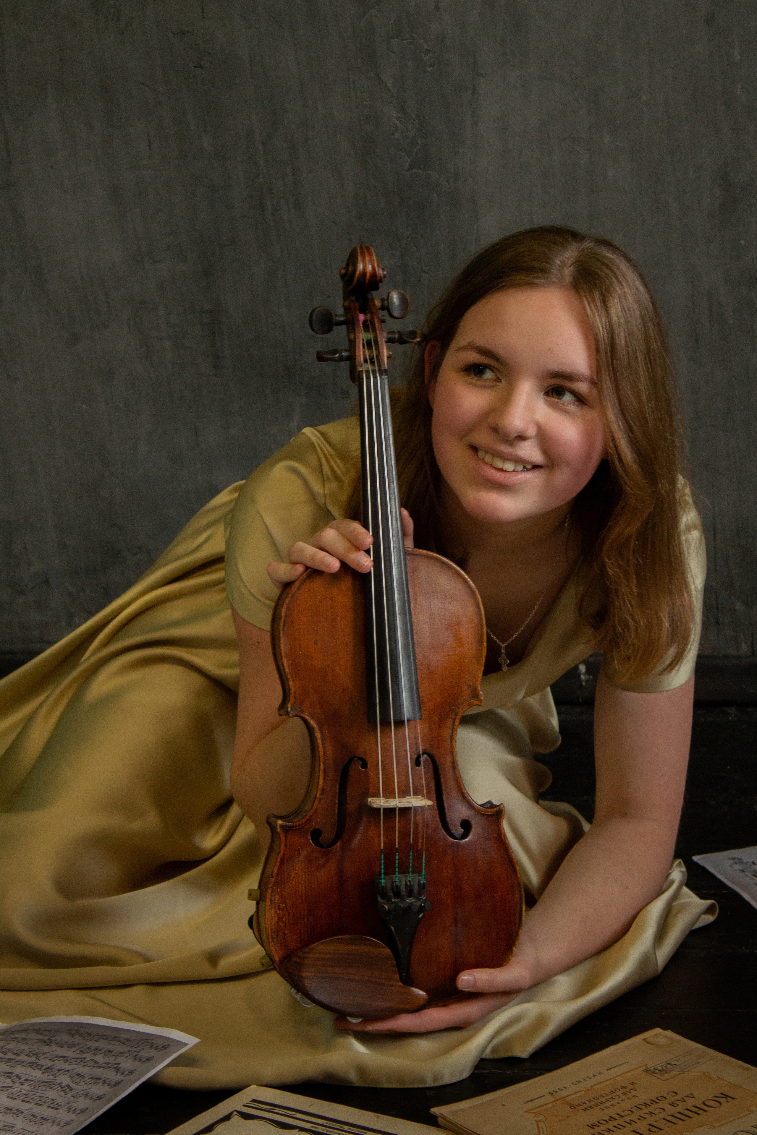 Дарина, роман со&nbsp;скрипкой, фотостудия СКС