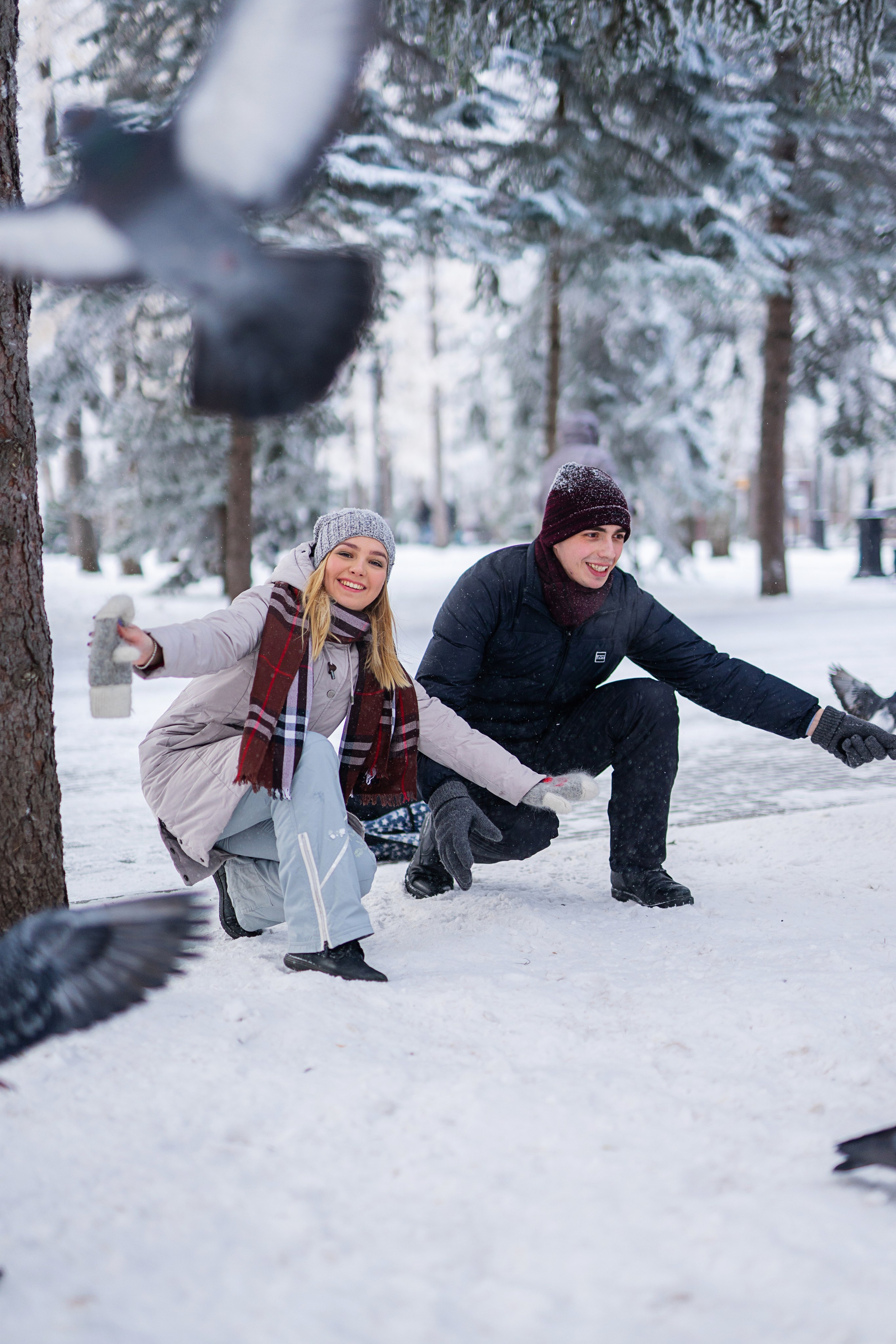 Толя и Поля — зимняя прогулка