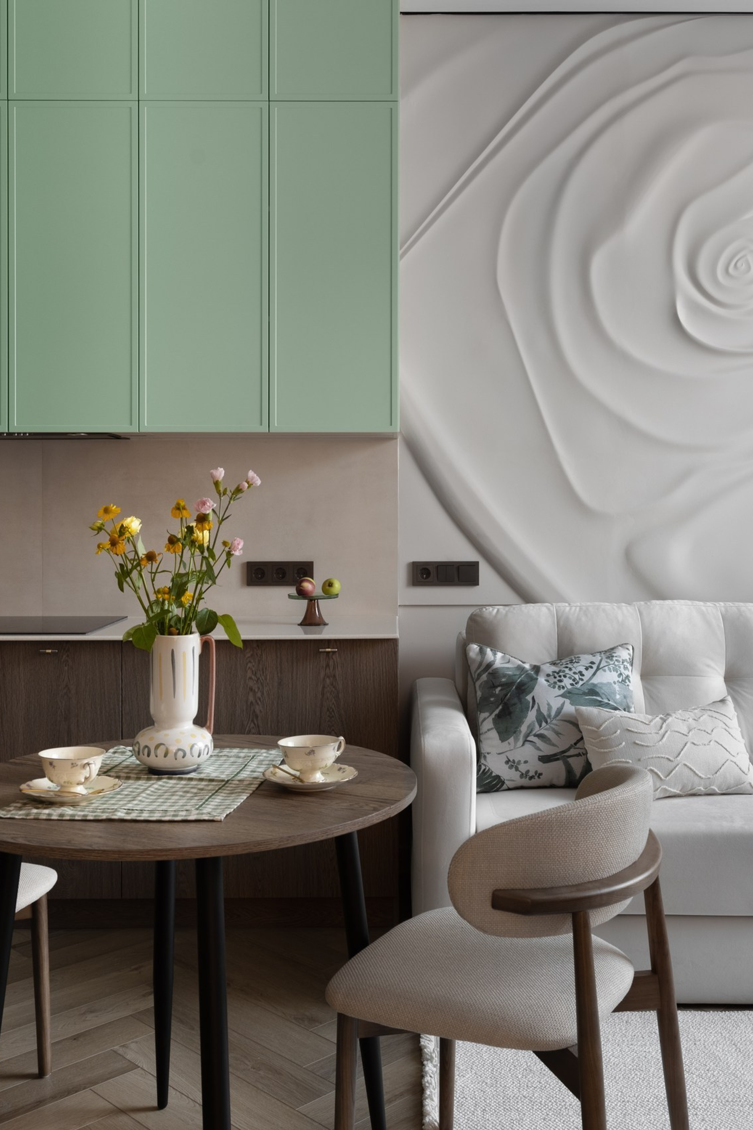 Природные мотивы в интерьере от студии La Maison de Reve, г. Астана