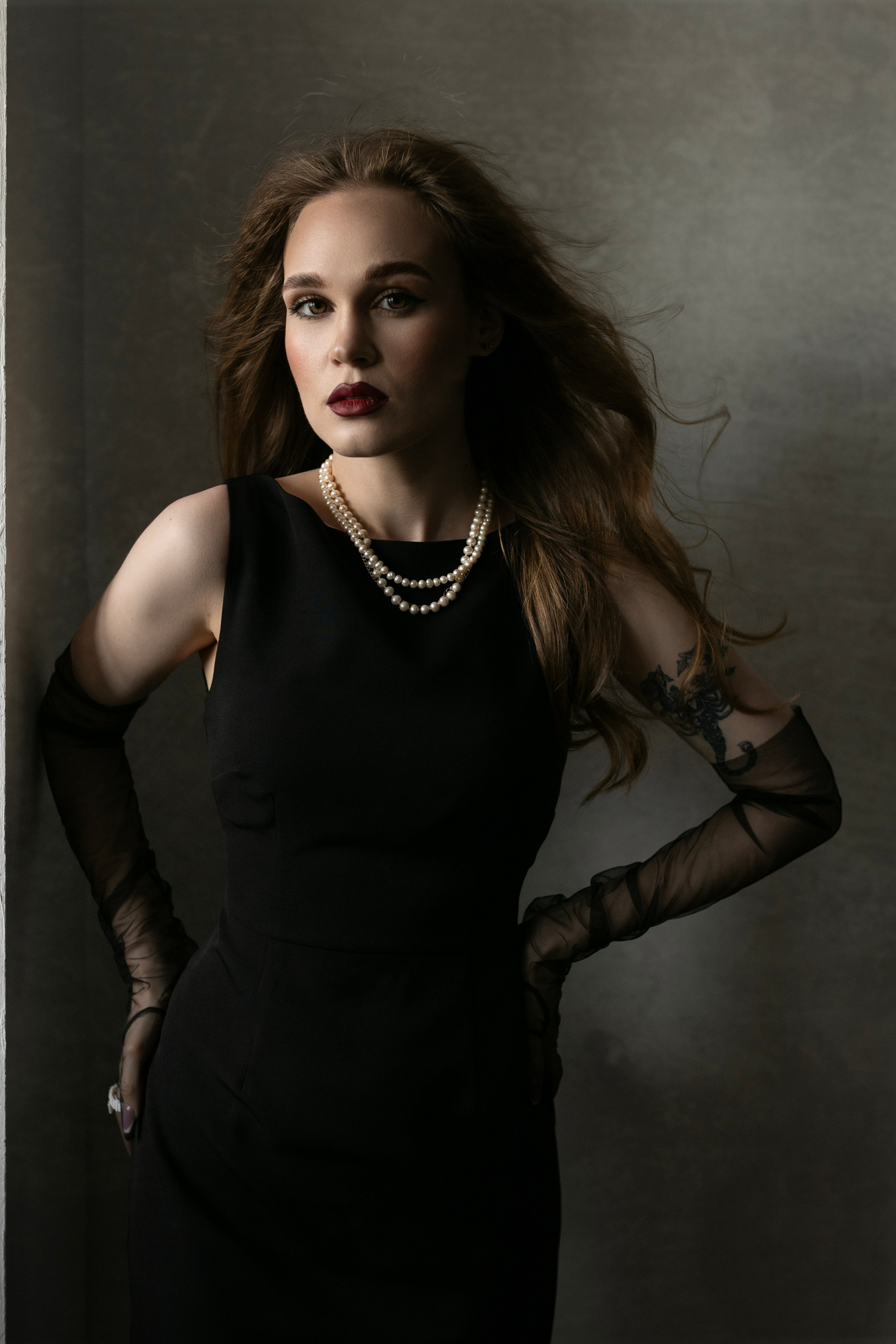 Классический цветной женский портрет