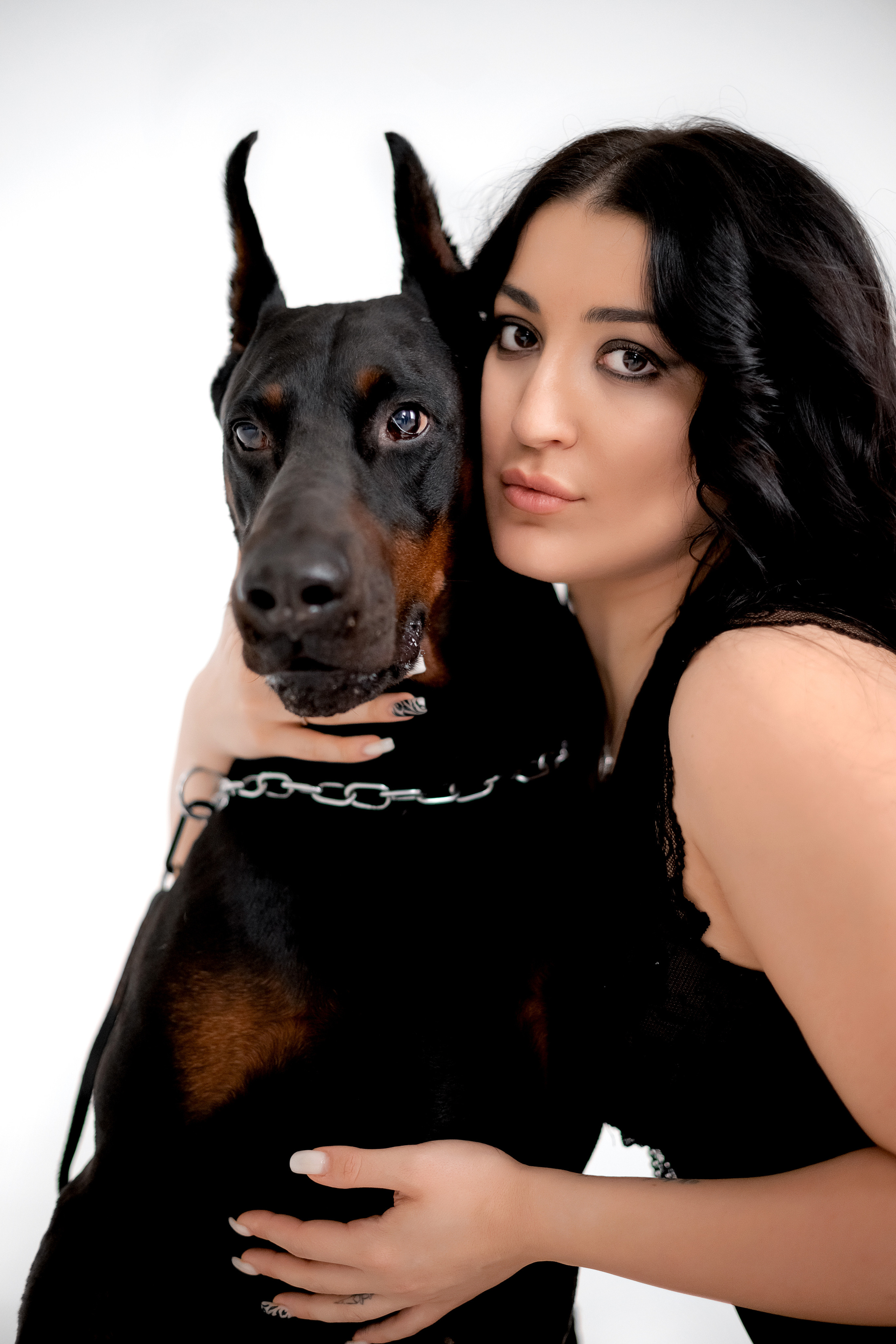 Фотосессия с доберманом