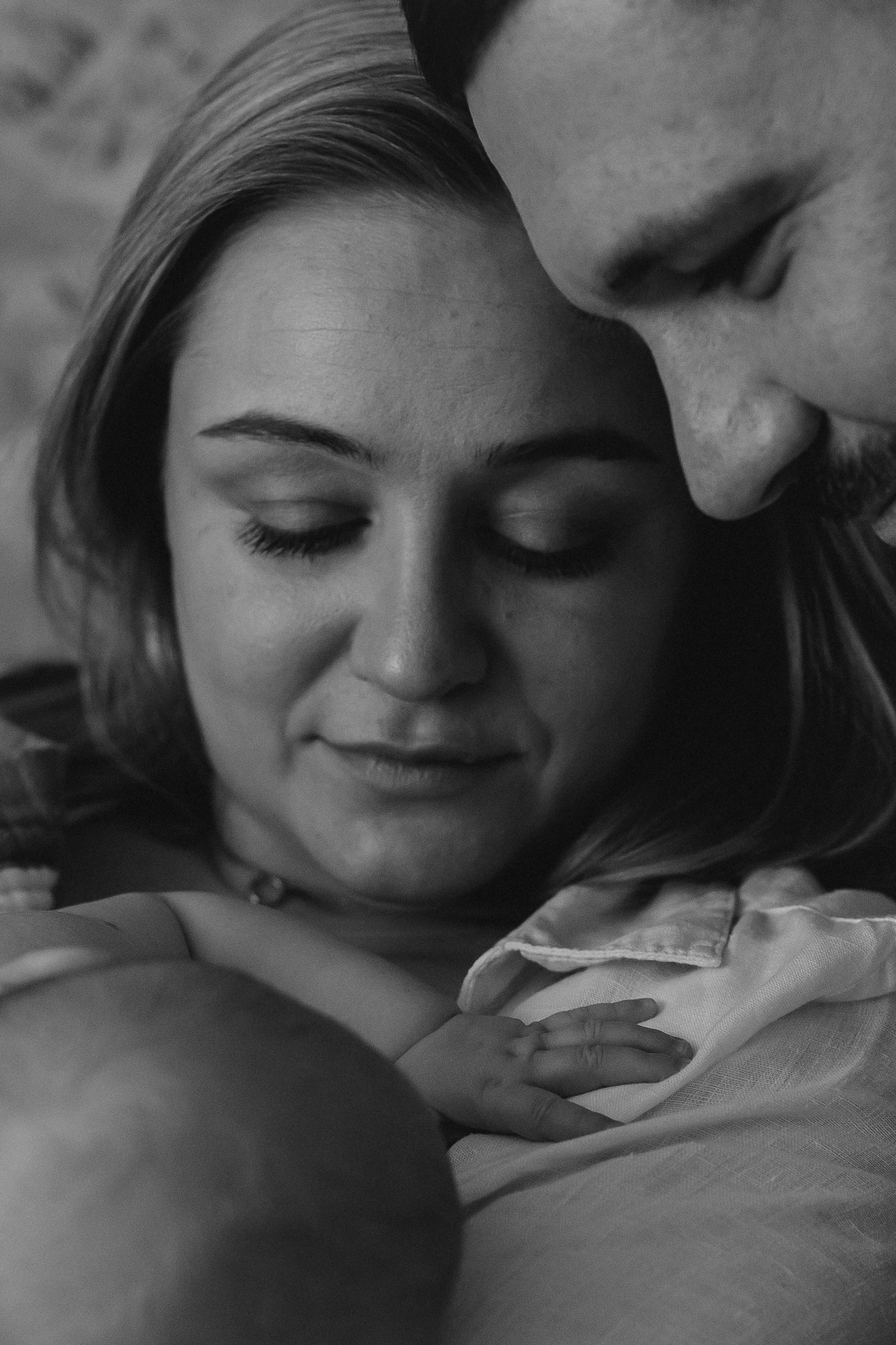 Аня и Антон с малышкой Полиной