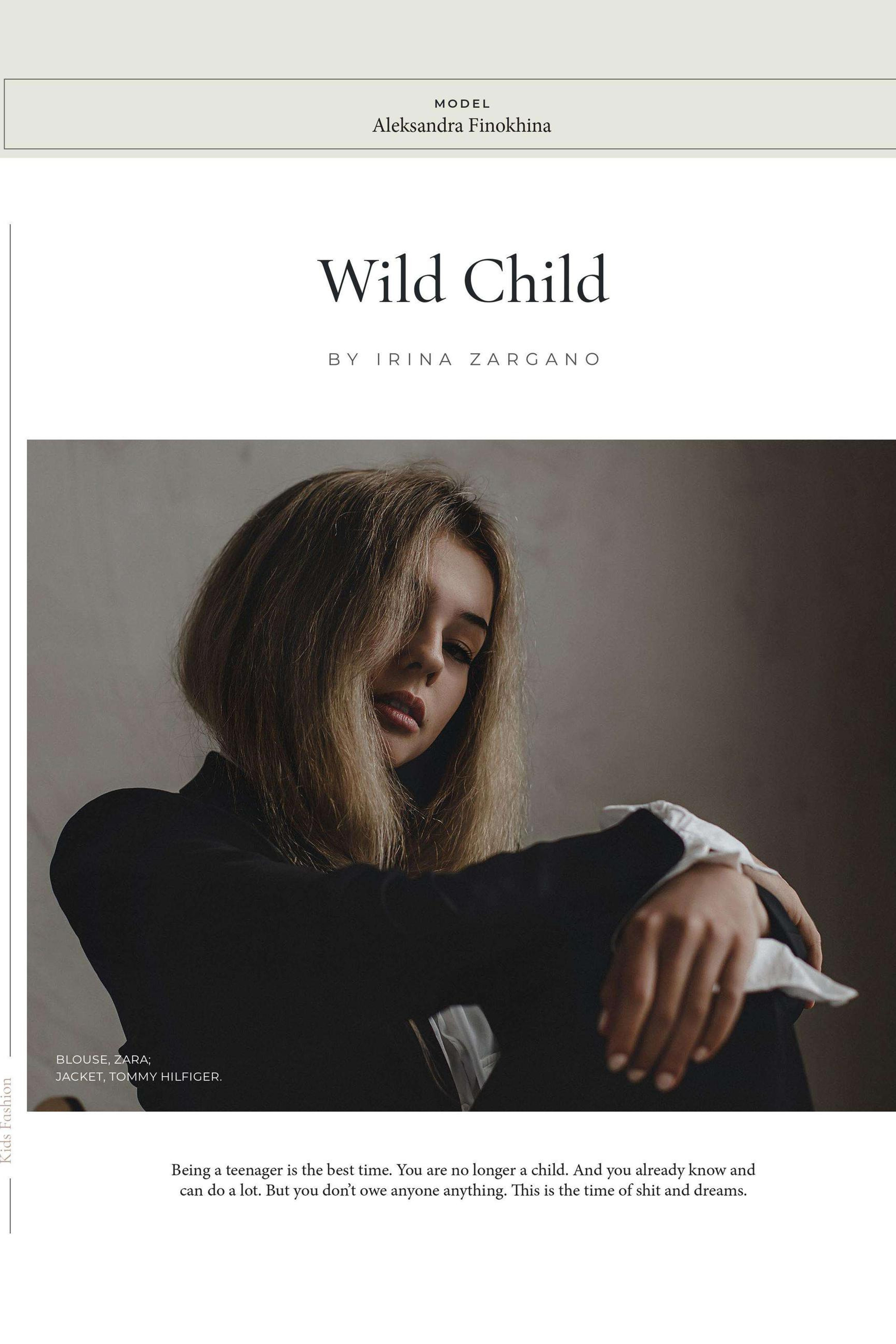 WILD CHILD for ELEGANT magazine